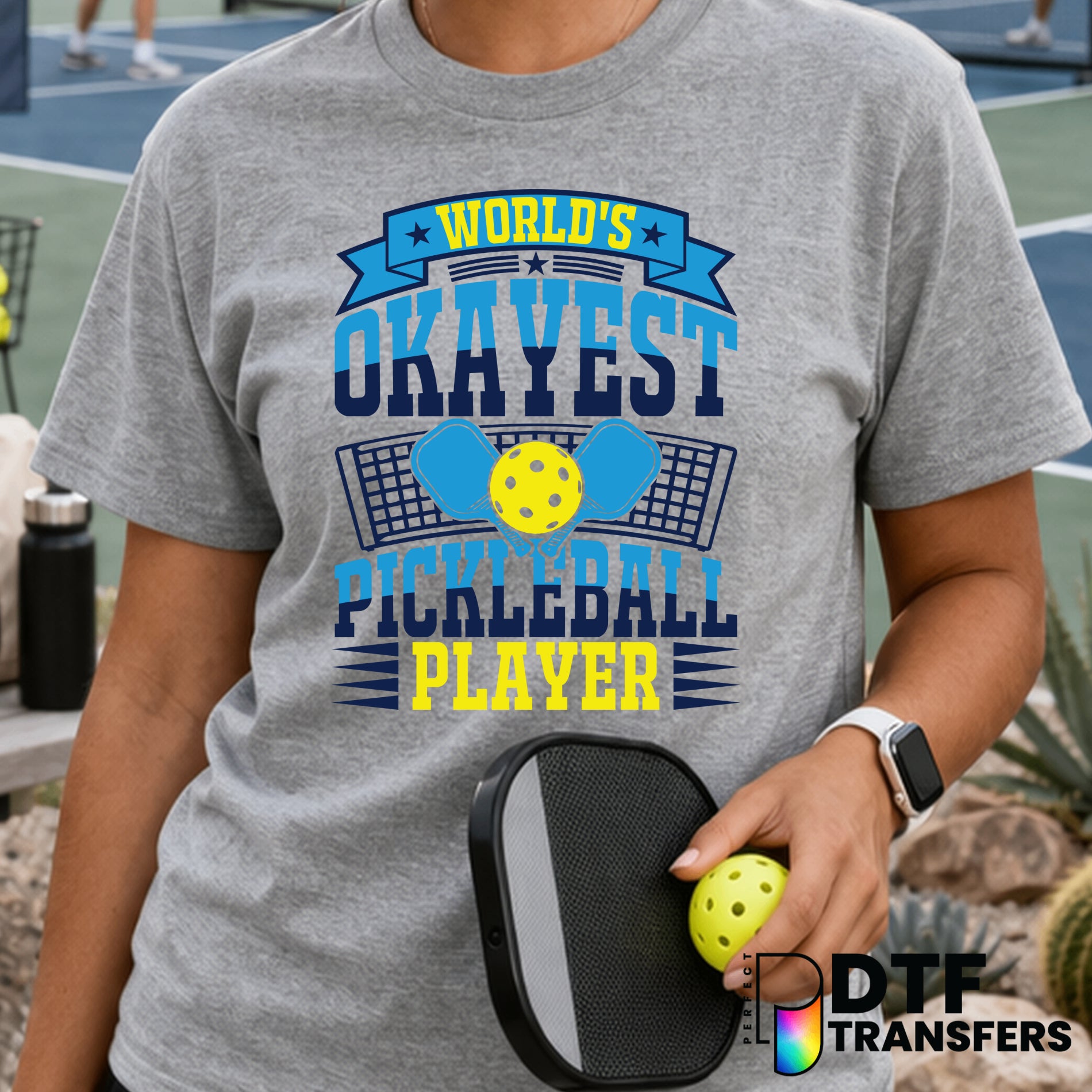 World's Okayest Pickleball Player – Pickleball DTF Transfer