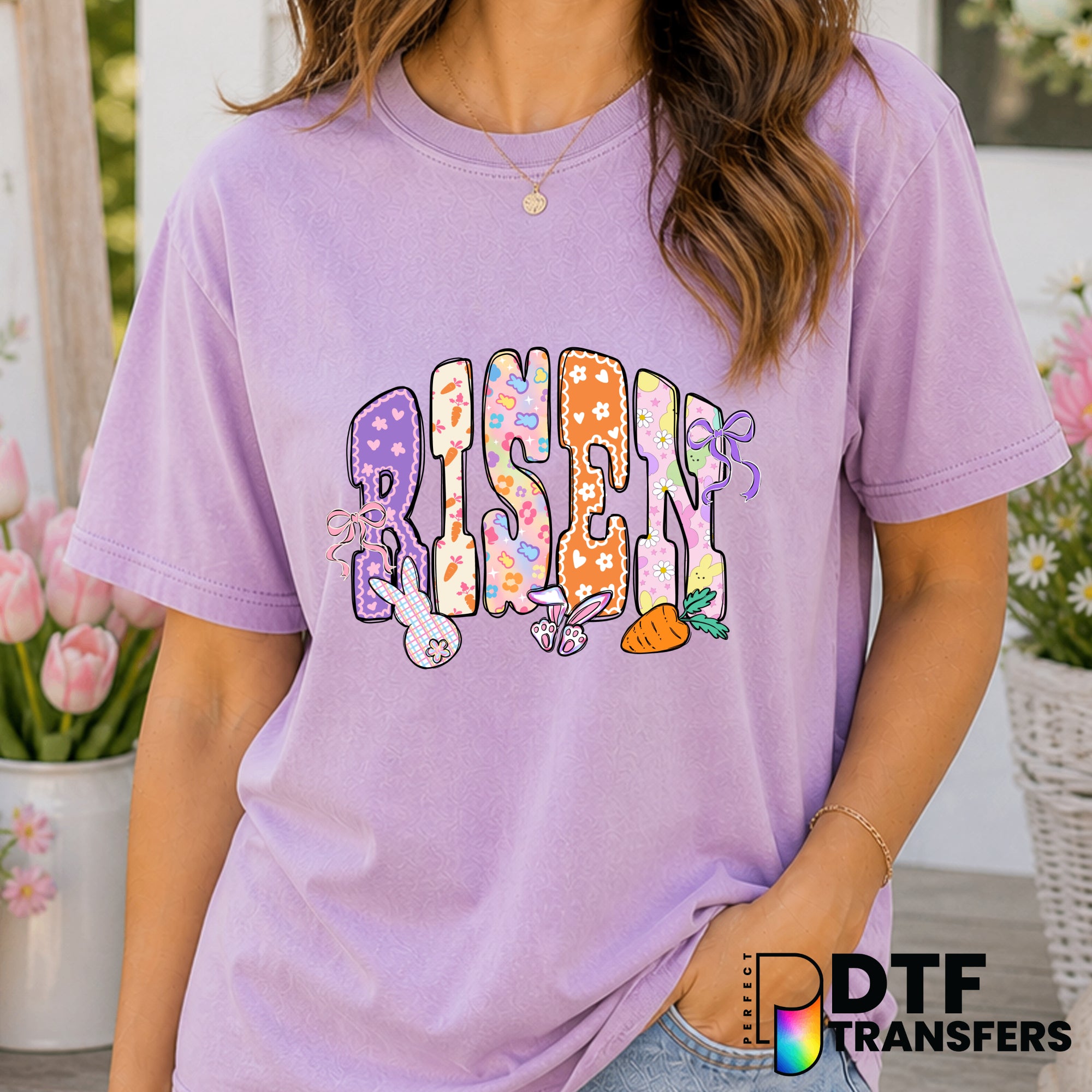 RISEN SPRING EASTER – DTF Transfer