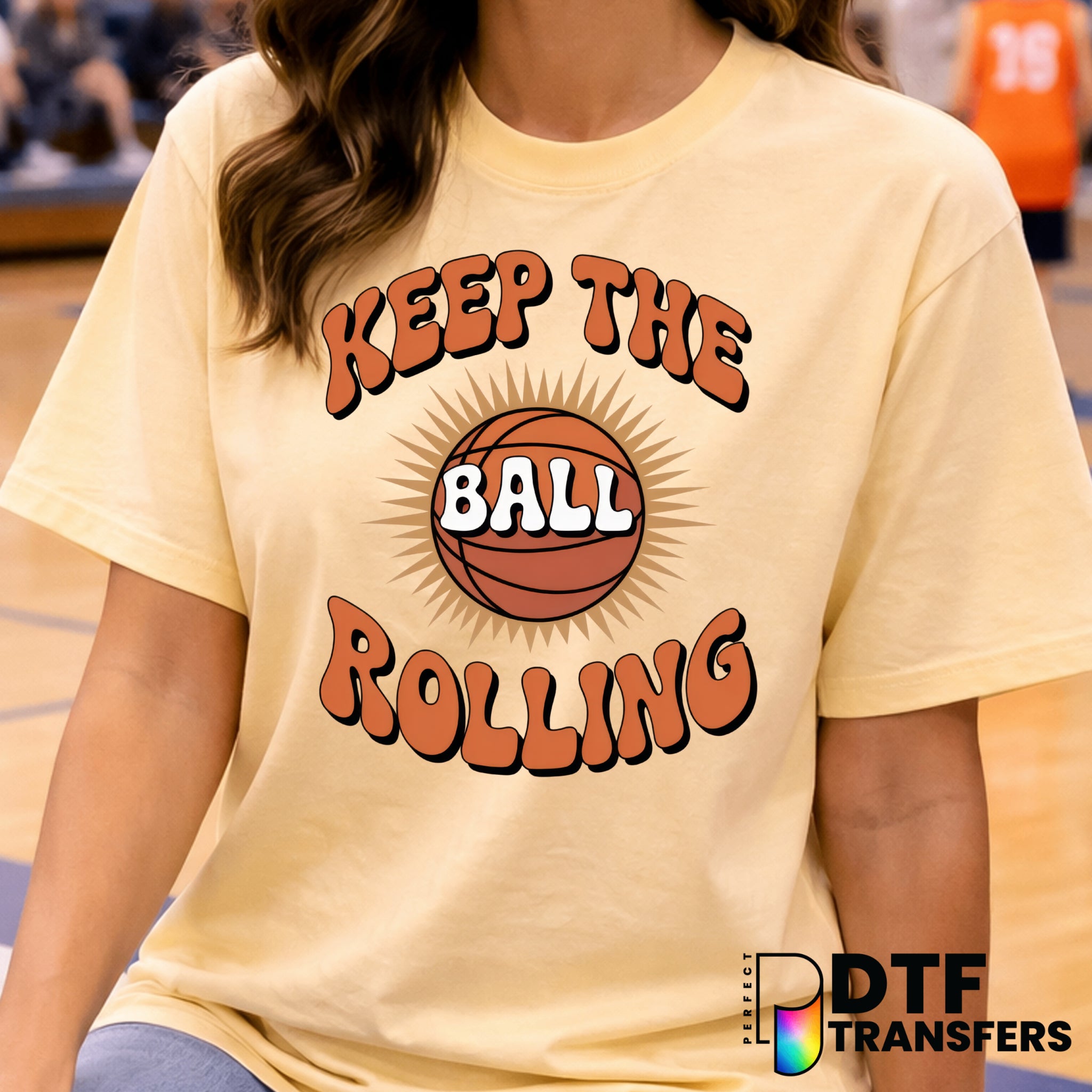 Keep the Ball Rolling – Basketball DTF Transfer