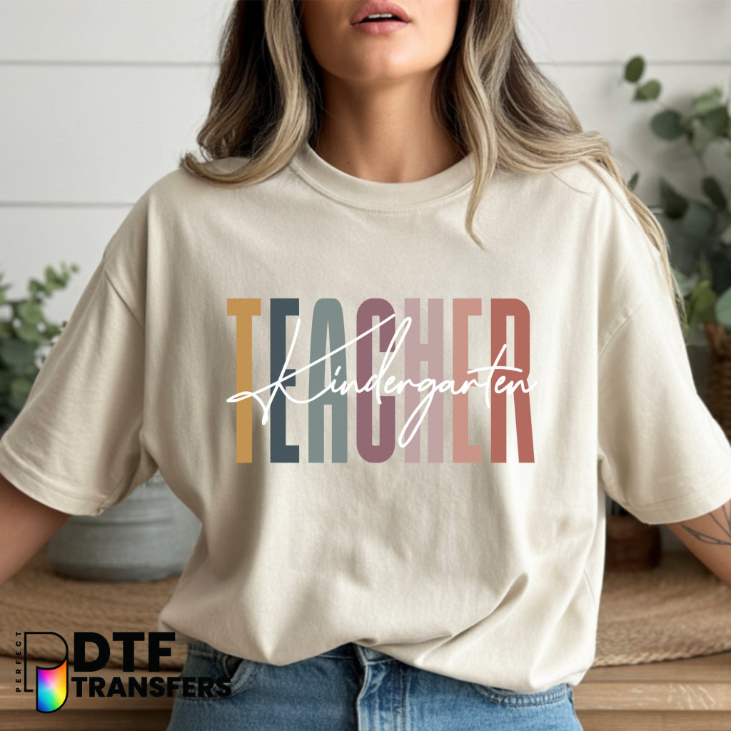 Cute Kindergarten Teacher Pre K – Teacher DTF Transfer