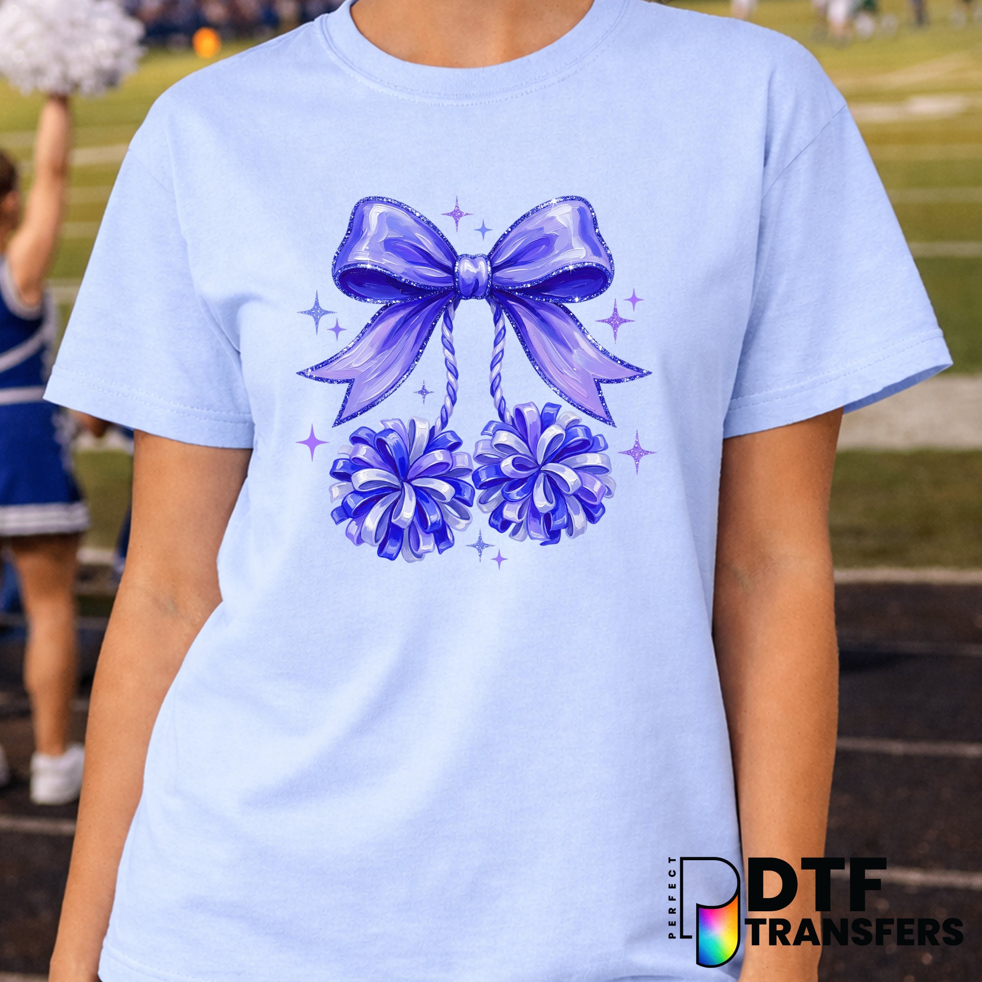 CHEER MOM Game Day Vibes – Cheerleading DTF Transfer