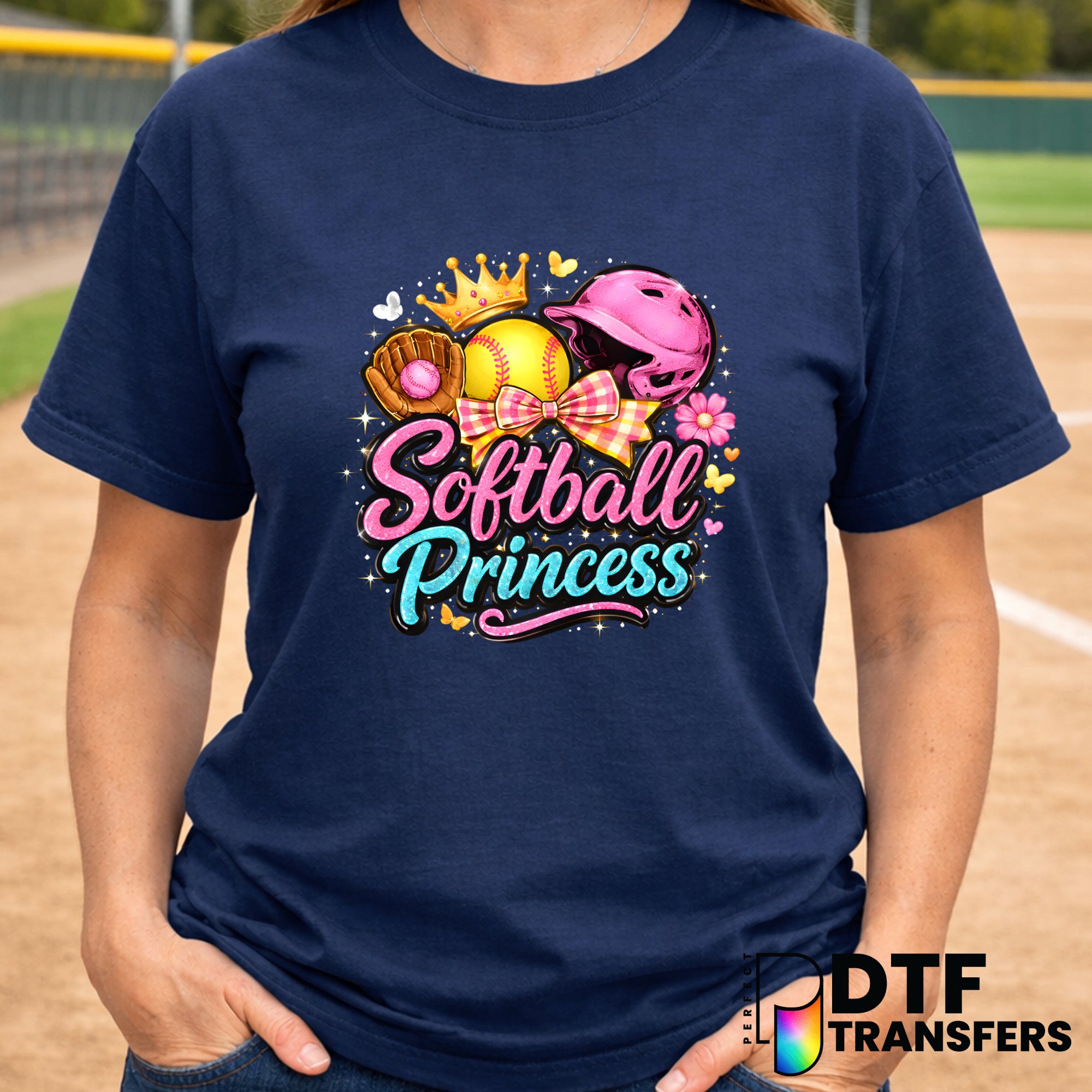 Softball Princess – Softball DTF Transfer