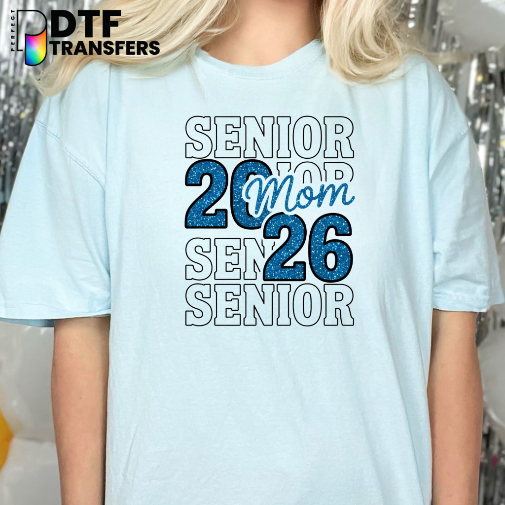 Senior Stack Mom 2026 – Teacher DTF Transfer