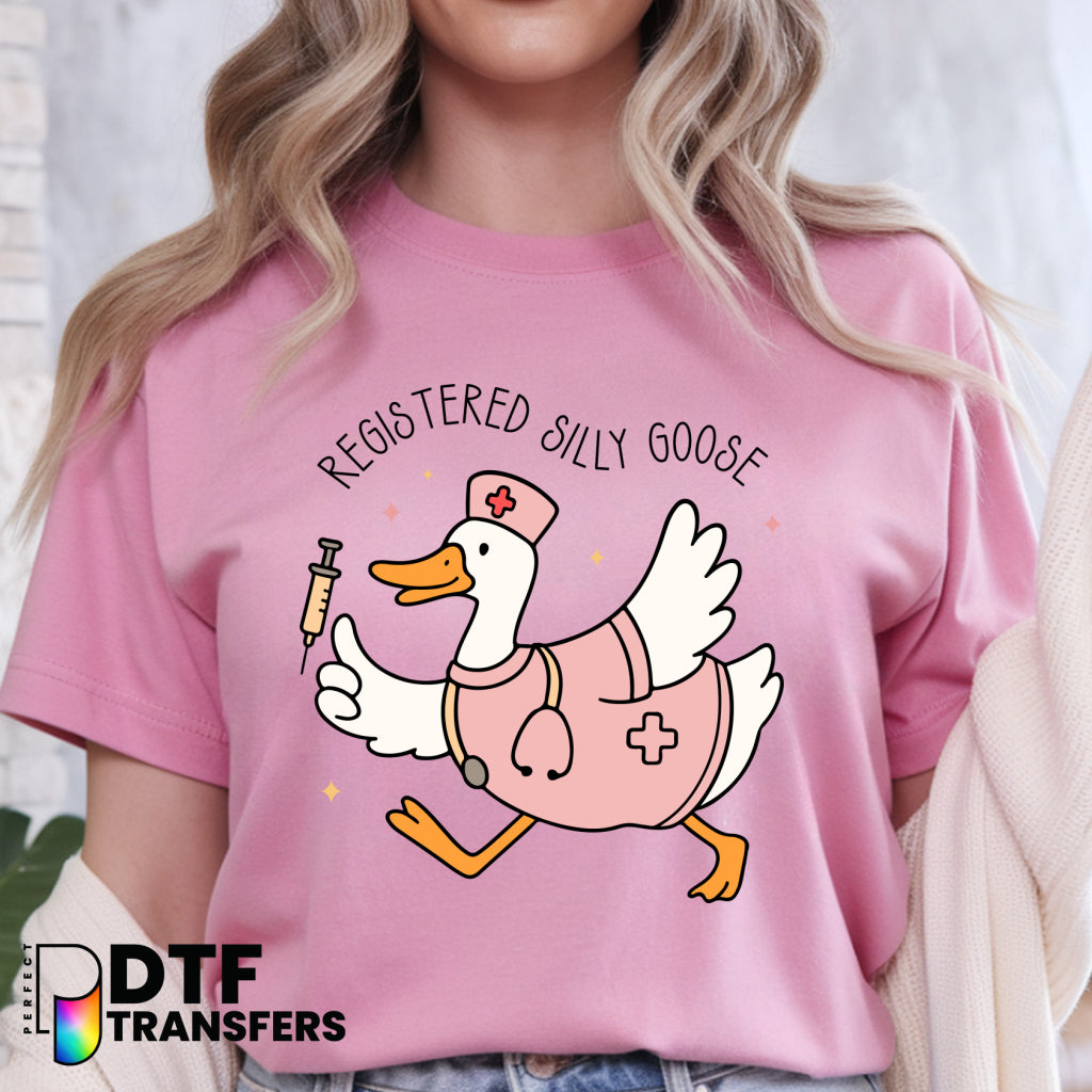 Registered Silly Goose Nurse – School Nurse DTF Transfer