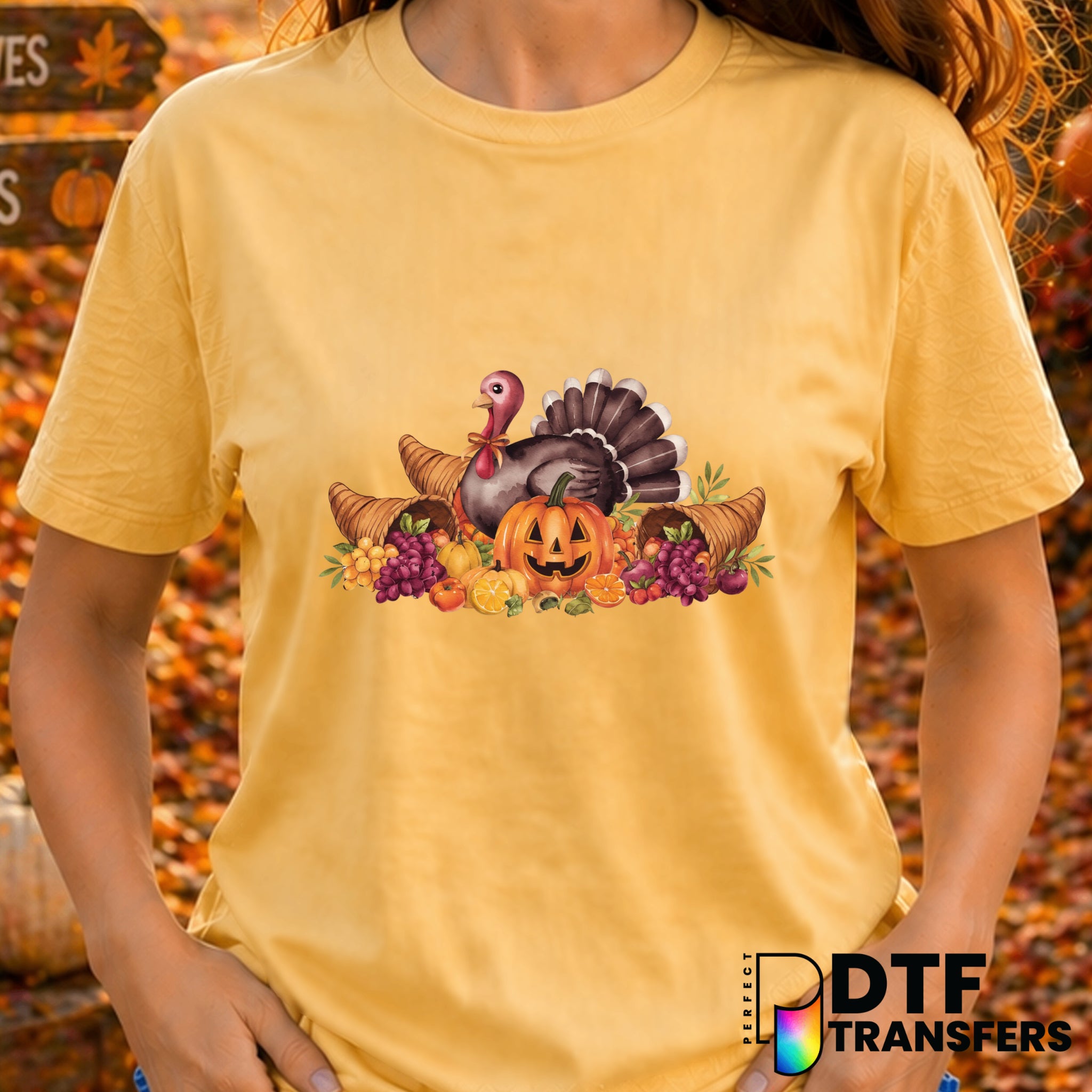 Watercolor Thanksgiving – DTF Transfer
