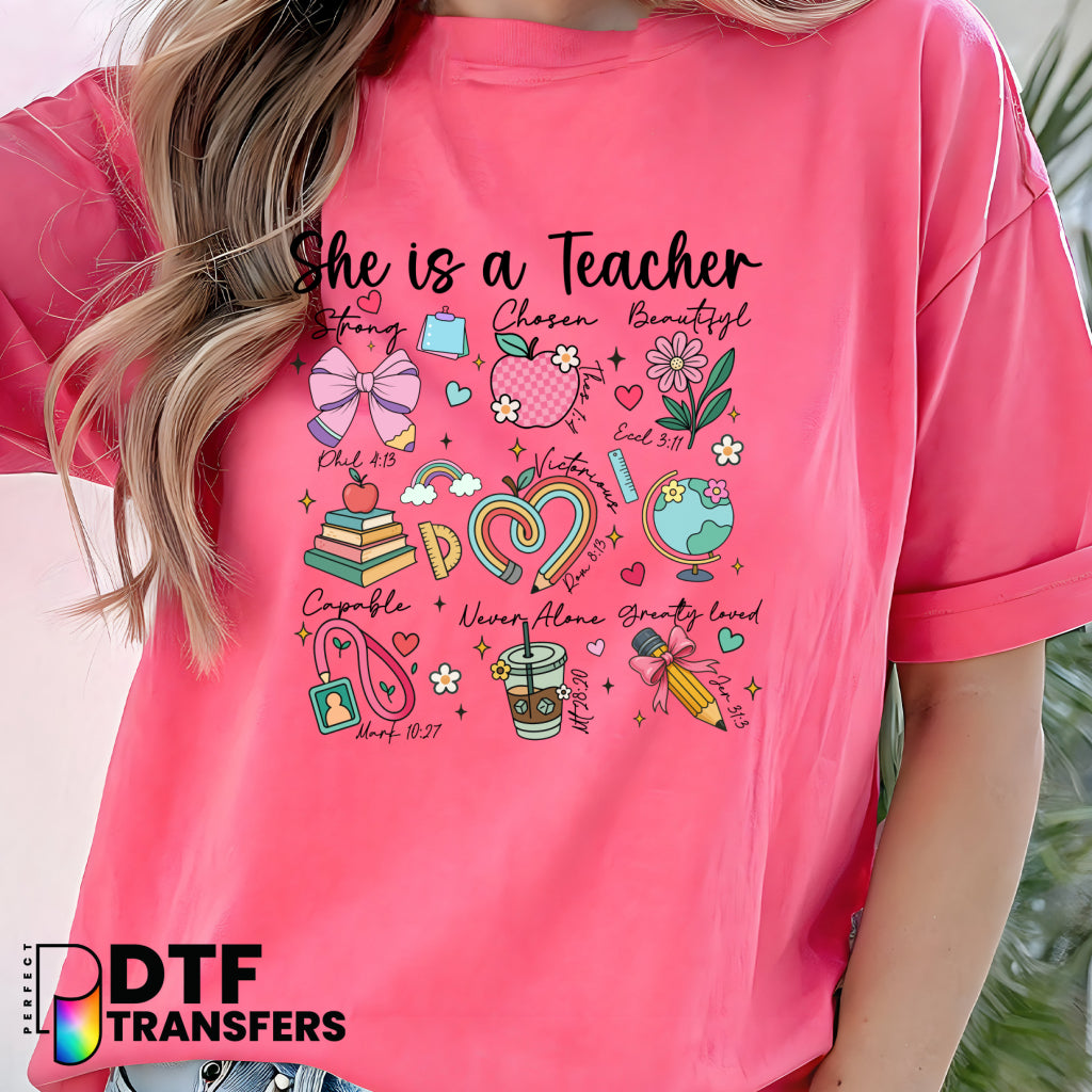 She is a Teacher of God's Word – Religious Teacher DTF Transfer