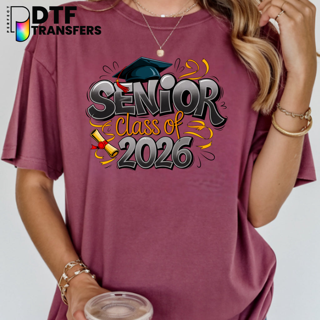 SENIOR CLASS OF 2026 GRAFFITI – Teacher DTF Transfer