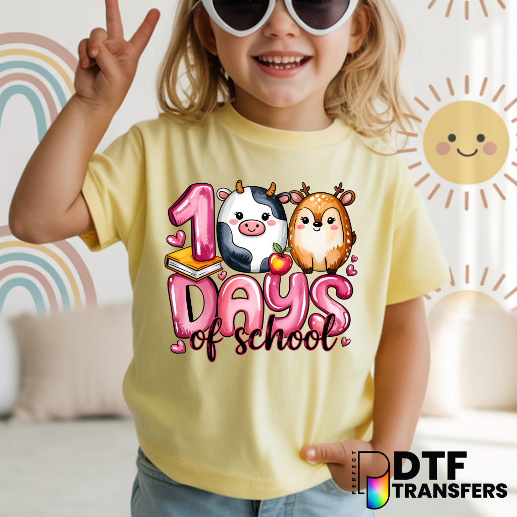 100 DAYS OF SCHOOL Plush Character Group – Teacher DTF Transfer