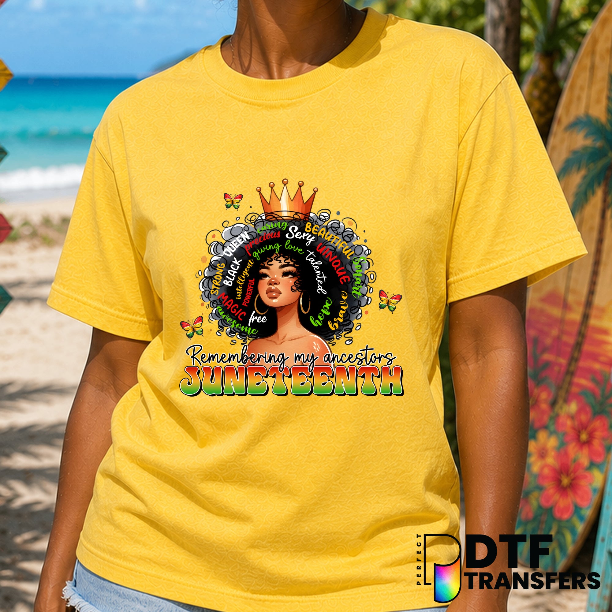 Remembering My Ancestors Juneteenth Black Queen Black History – Black History Month DTF Transfer