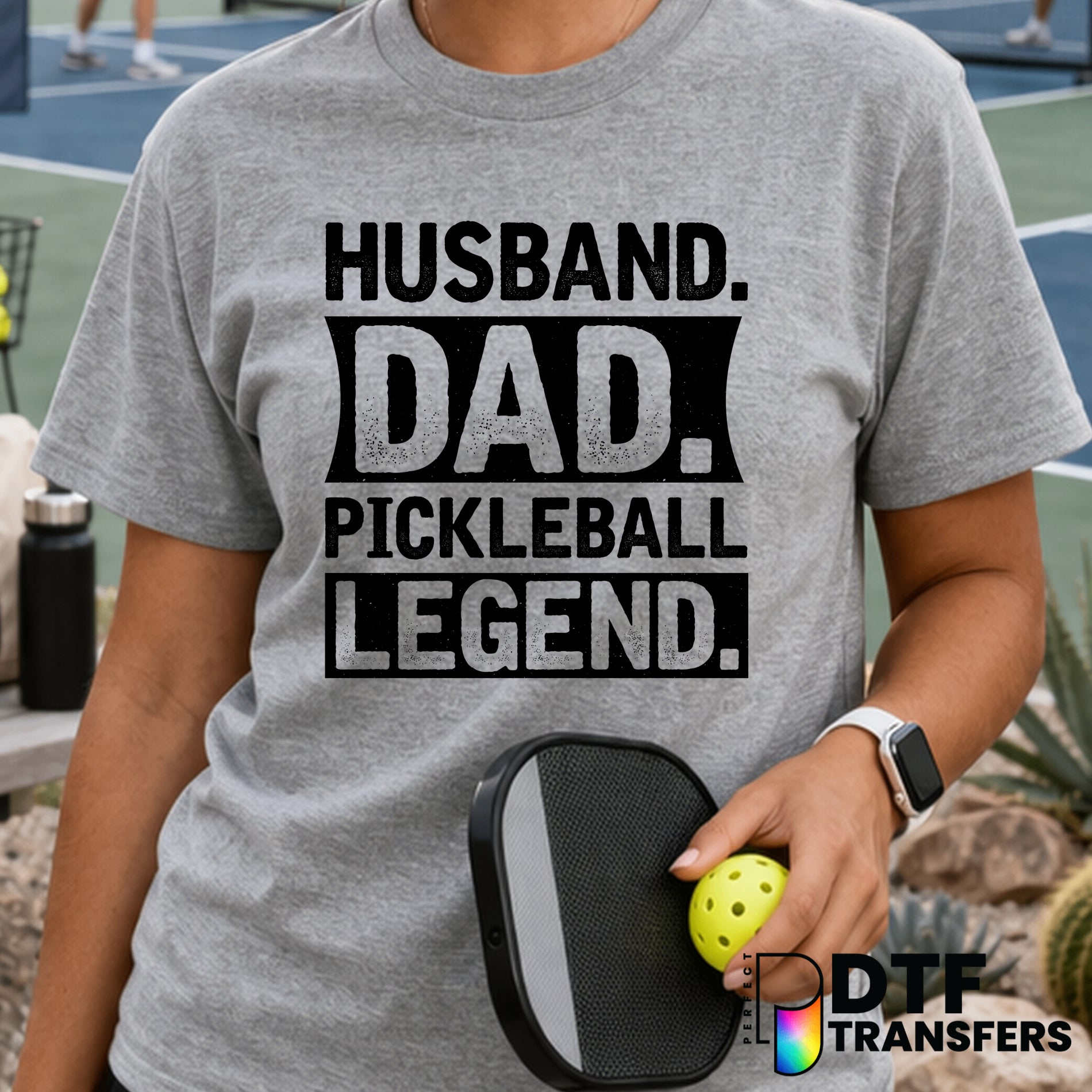 Husband Dad Pickleball Legend – Pickleball DTF Transfer