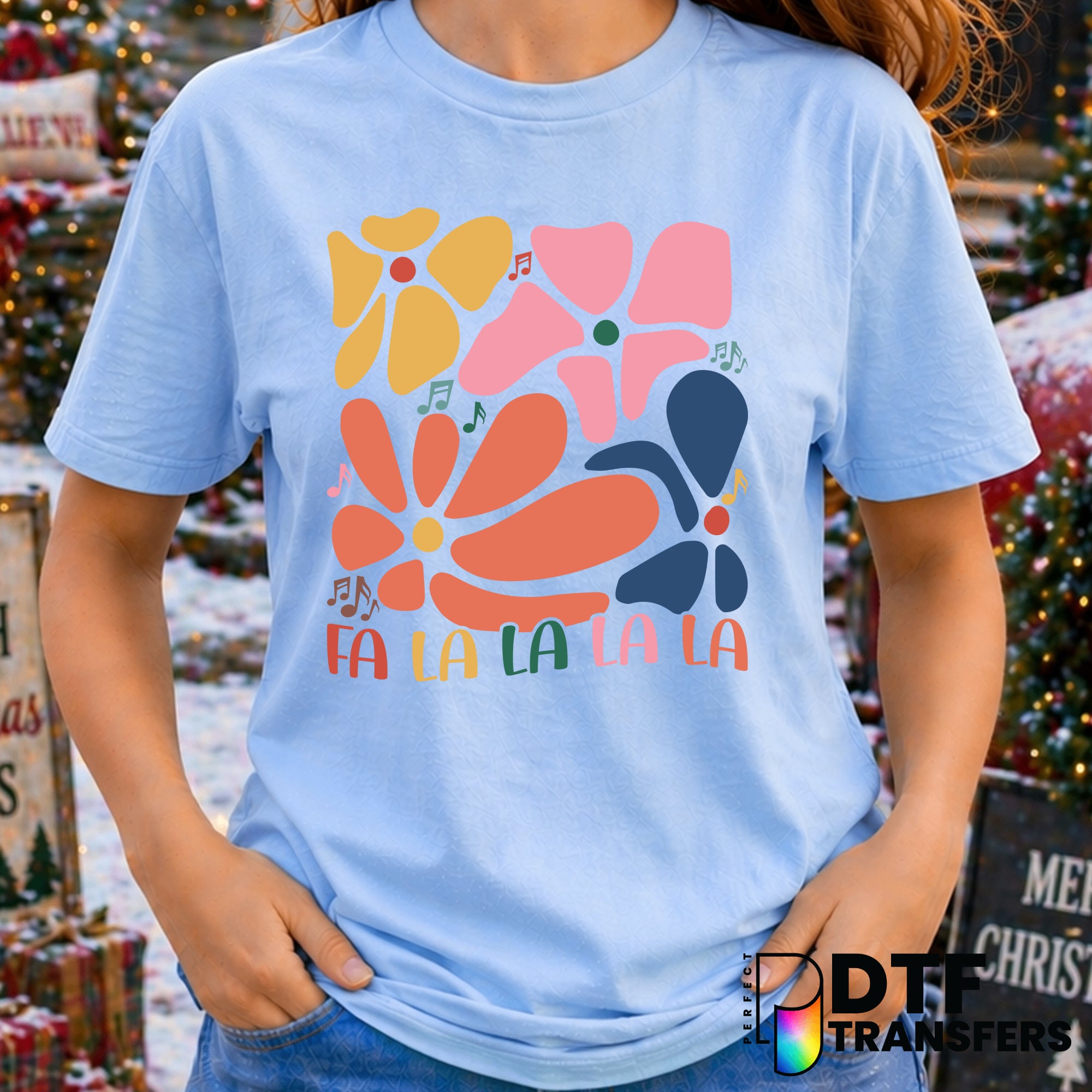 Fa La La La – Christmas DTF Transfer