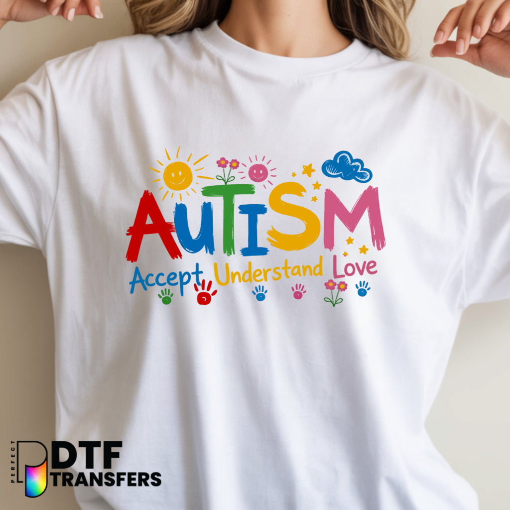 Autism Accept Understand Love – Special Education DTF Transfer
