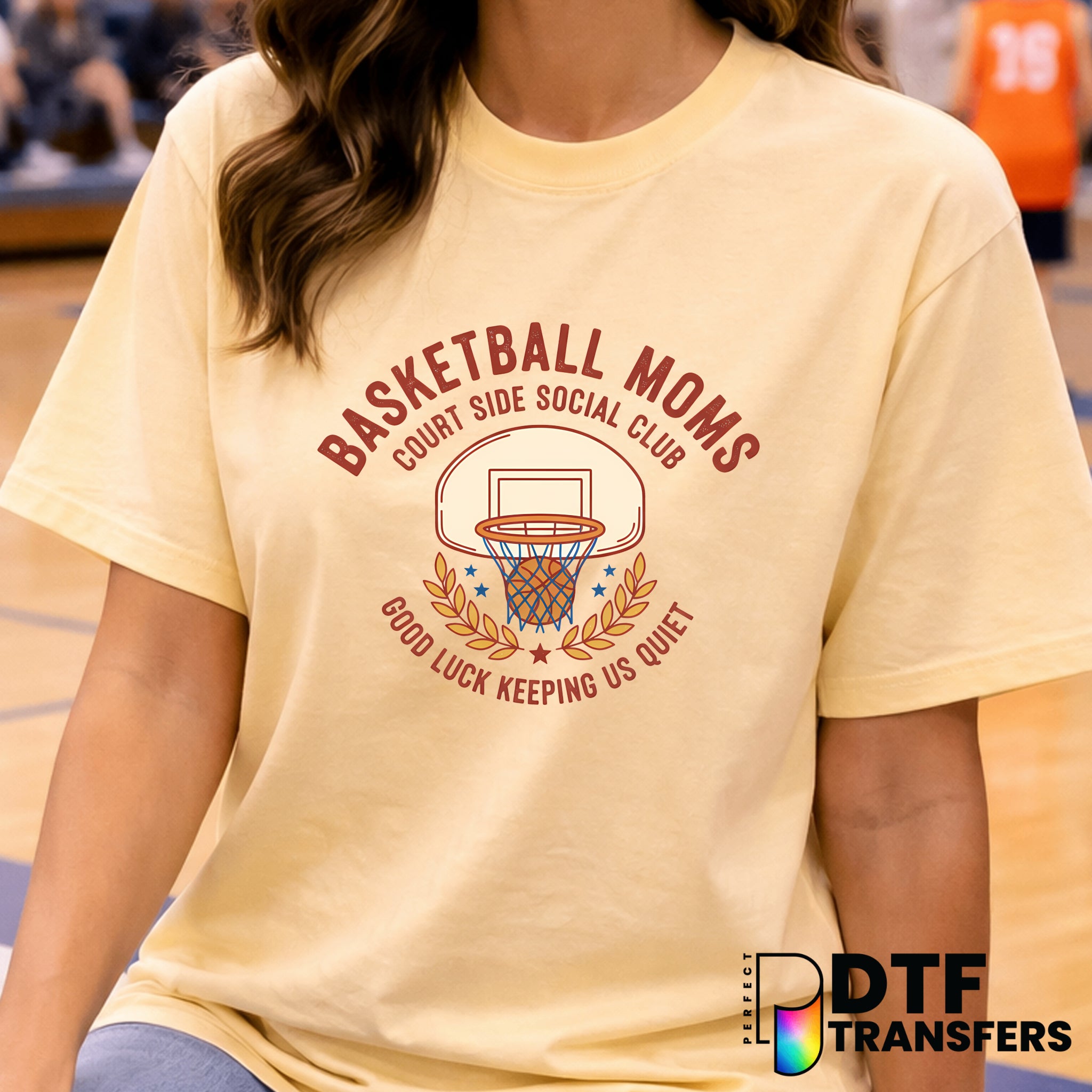 FUNNY BASKETBALL MOMS COURT SIDE SOCIAL CLUB – Basketball DTF Transfer