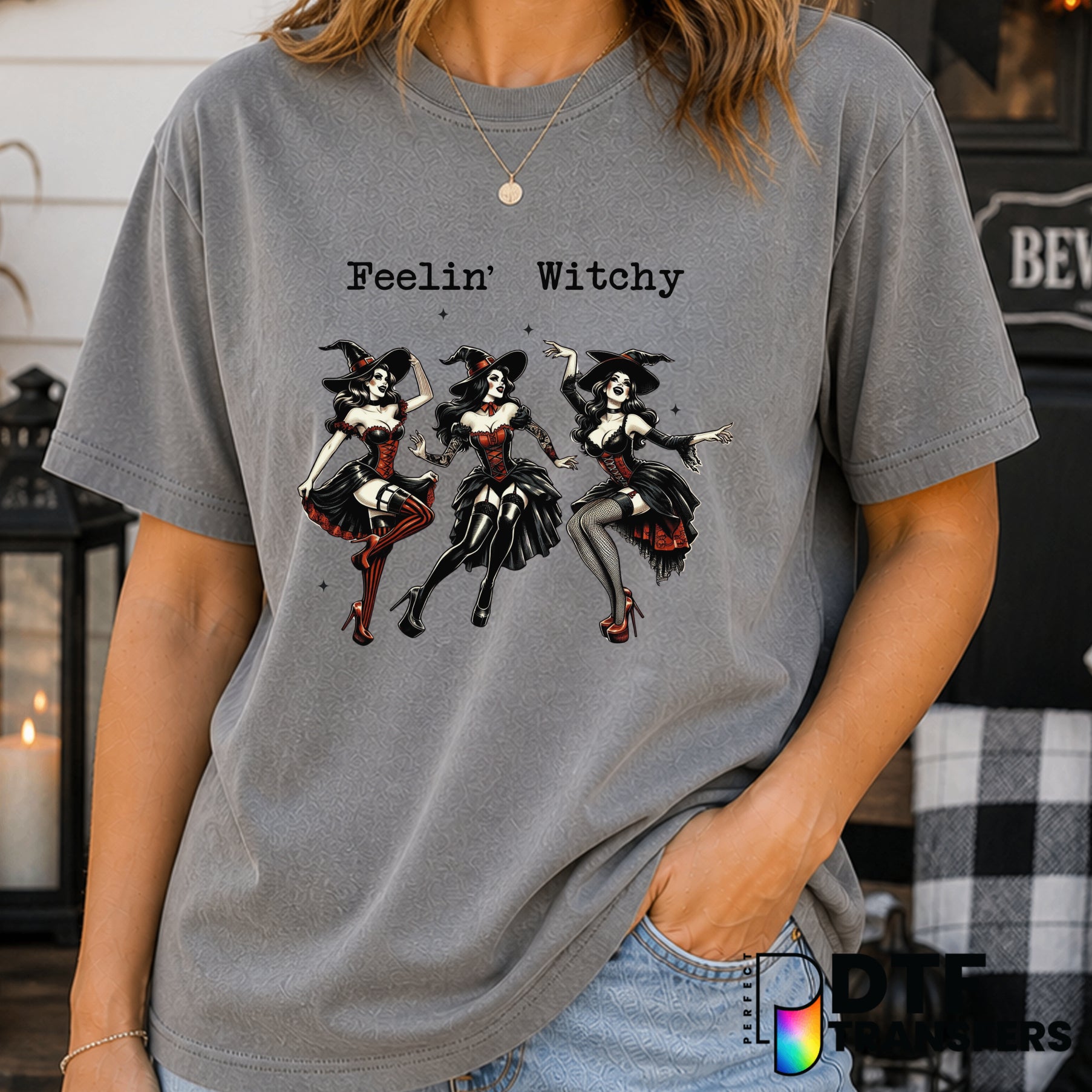 Feelin' Witchy – Halloween DTF Transfer