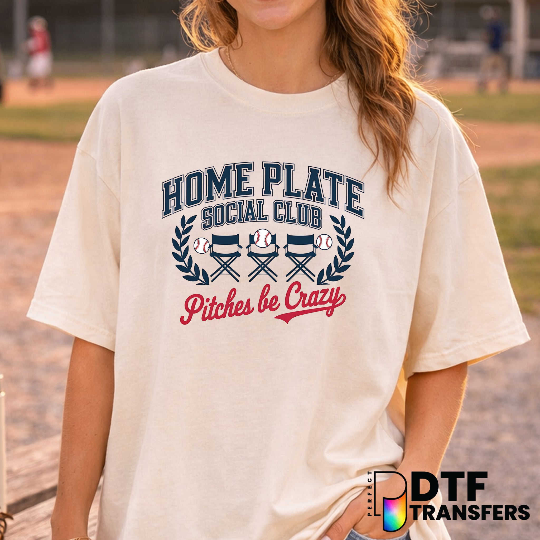 Home Plate Social Club Baseball Moms – Baseball DTF Transfer