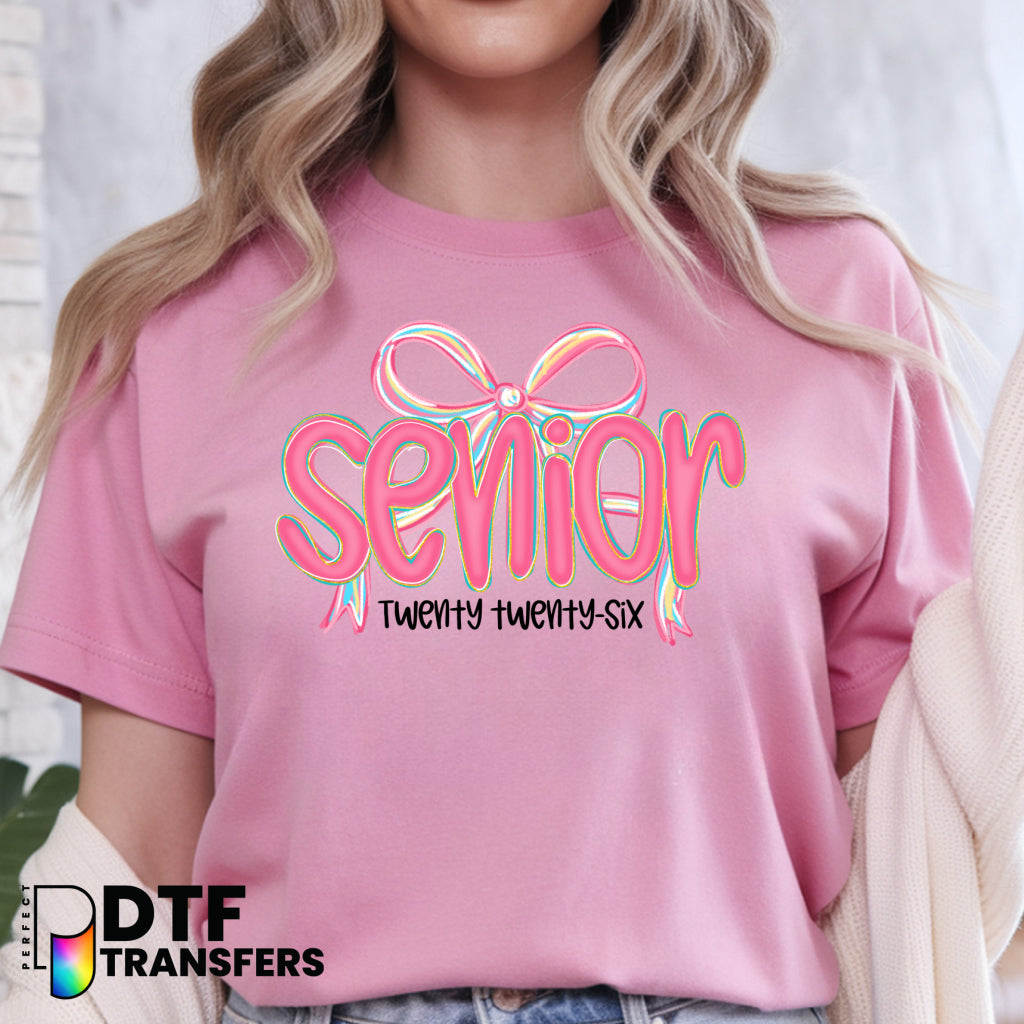 Coquette Senior PREPPY SENIOR 2026 – Teacher DTF Transfer