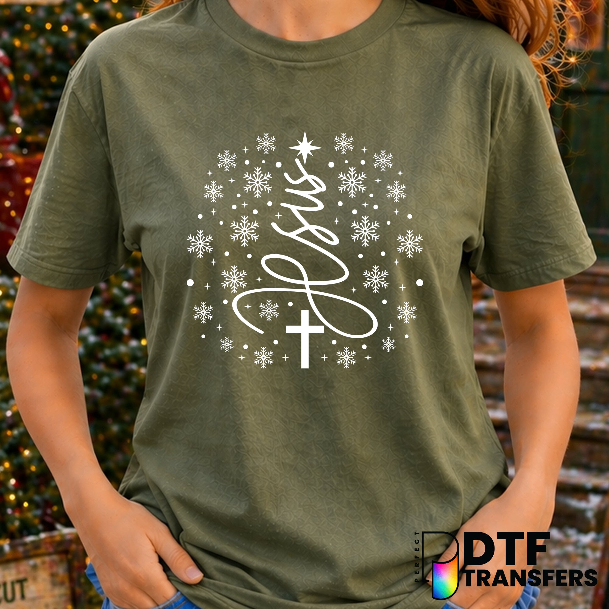 Jesus is the reason for the season – Christmas DTF Transfer