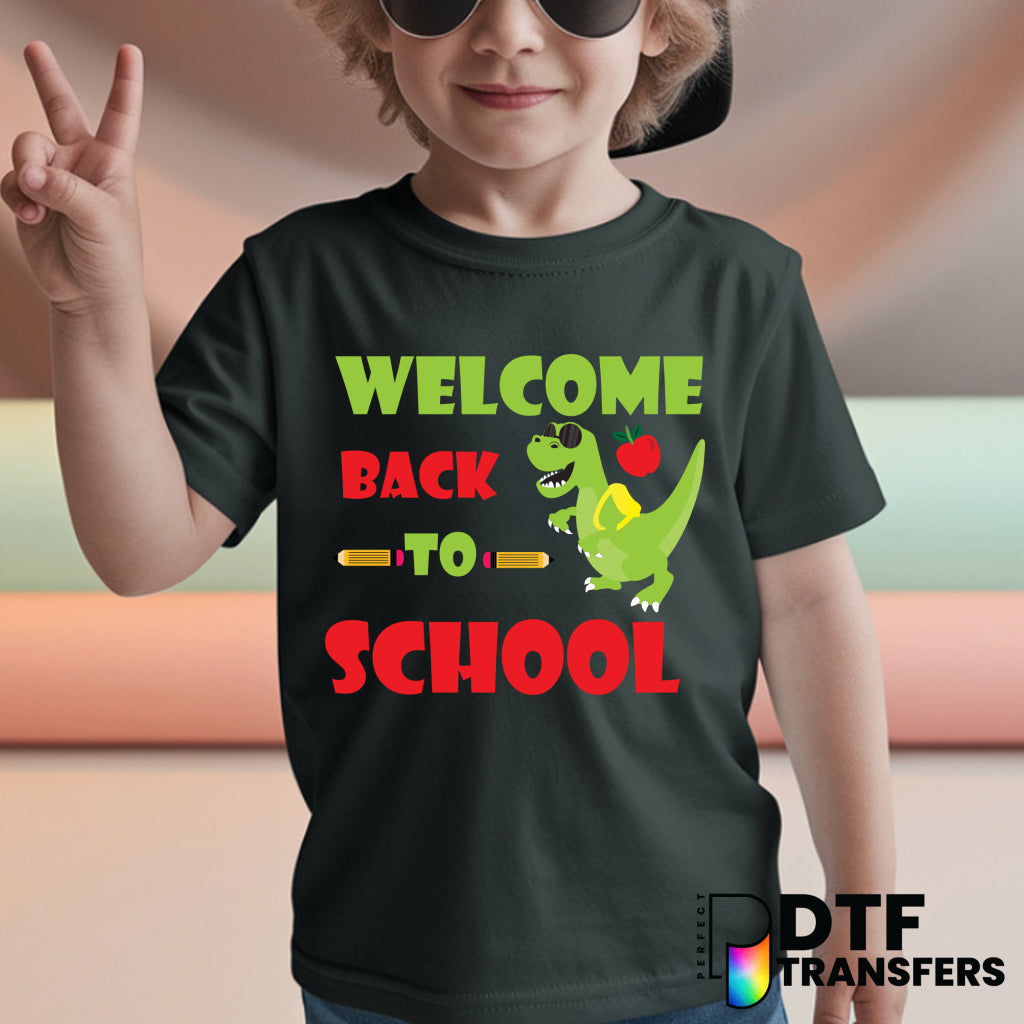 RAWWRR! Welcome Back To School! – Dinosaur Teacher DTF Transfer