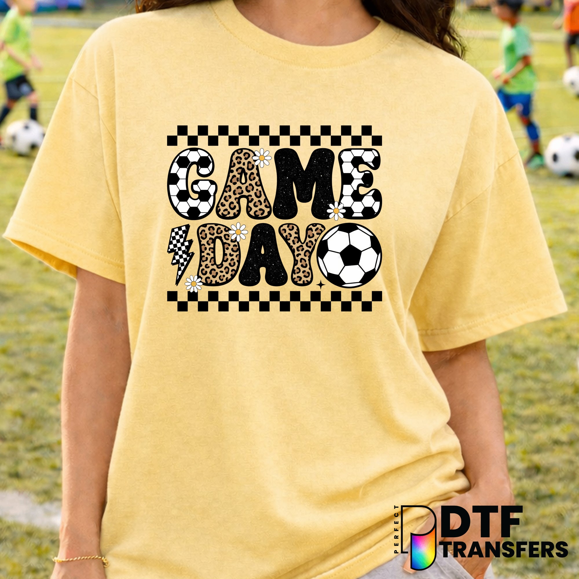 GAME DAY Soccer Ball – DTF Transfer