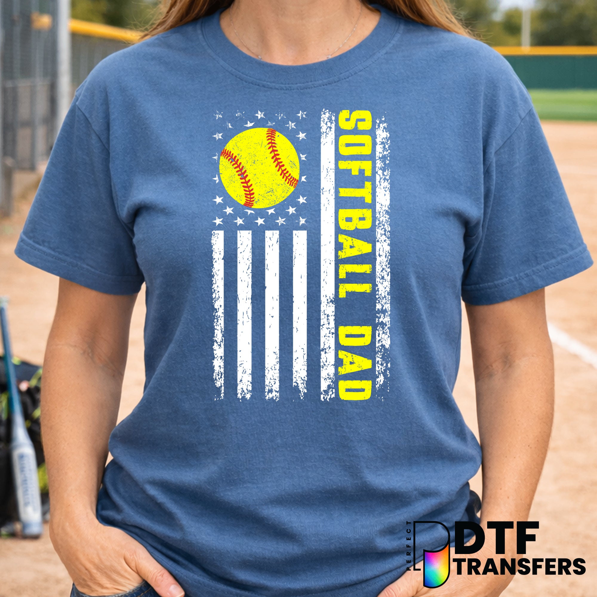 SOFTBALL DAD – Softball DTF Transfer
