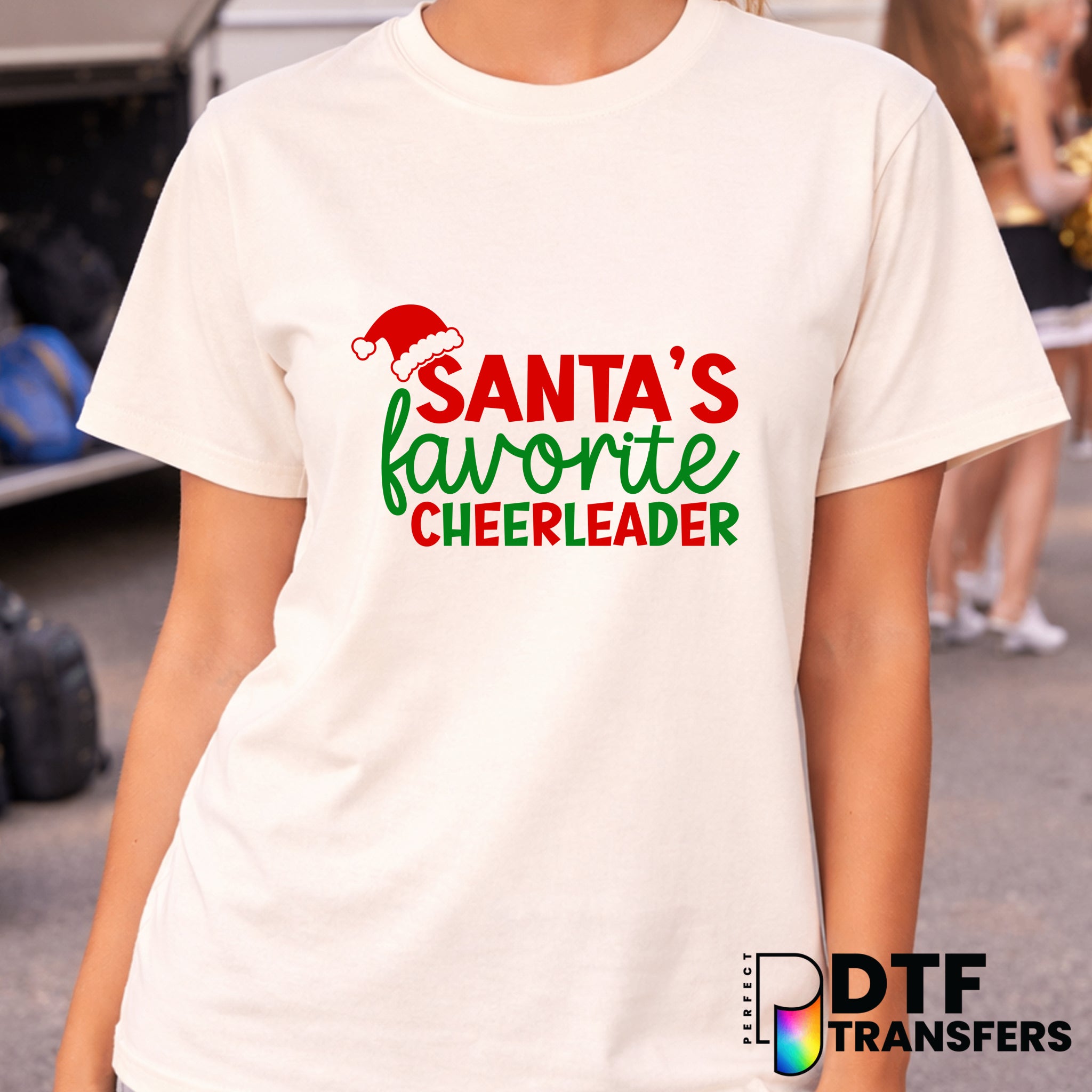 Santa's Favorite Cheerleader – Cheerleading DTF Transfer