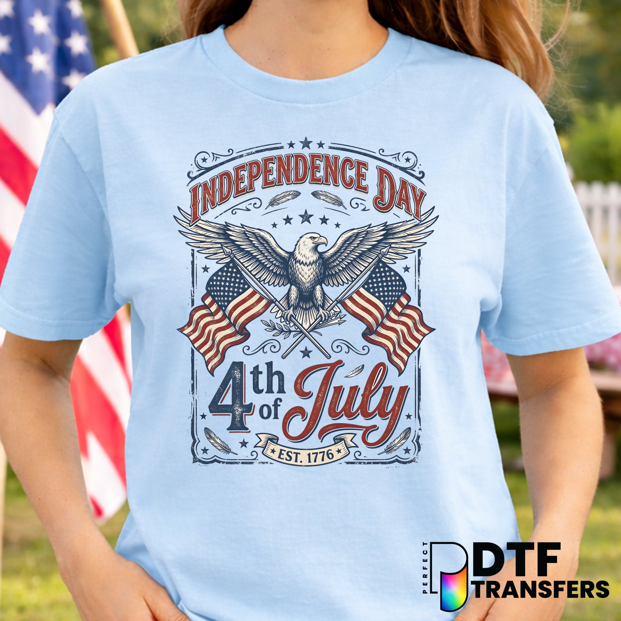 Independence Day 4th of July Eagle – DTF Transfer
