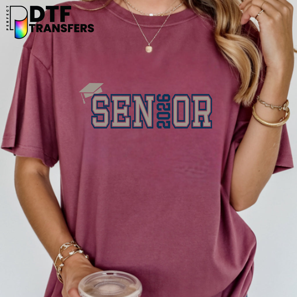 SENIOR 2026 Graduation Cap – Teacher DTF Transfer