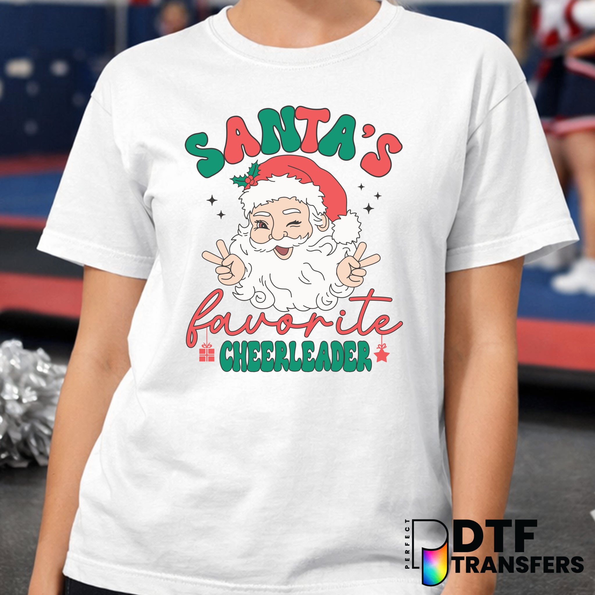Santa's Favorite Cheerleader – Cheerleading DTF Transfer