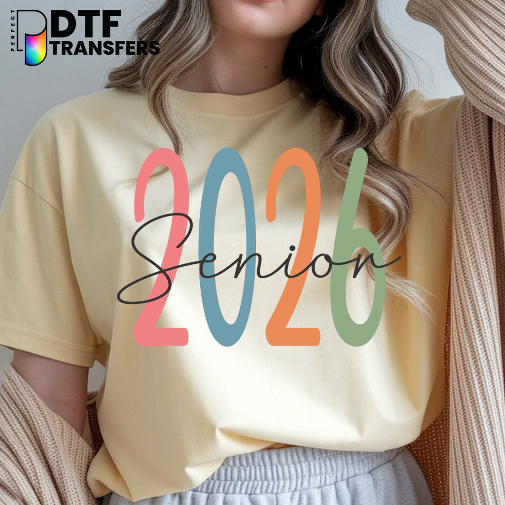 Senior 2026 Colorful – Teacher DTF Transfer