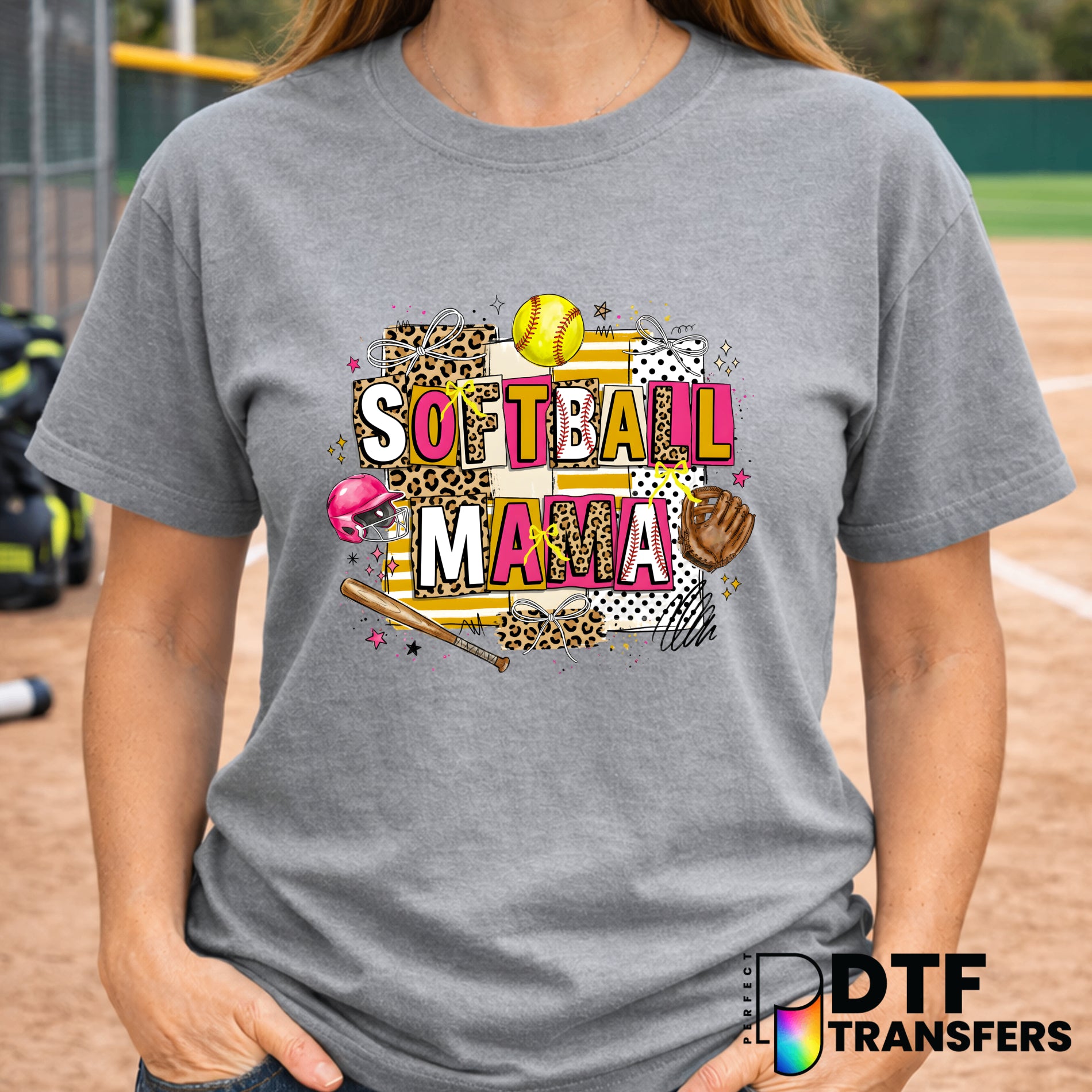Softball Mama Coquette – Softball DTF Transfer