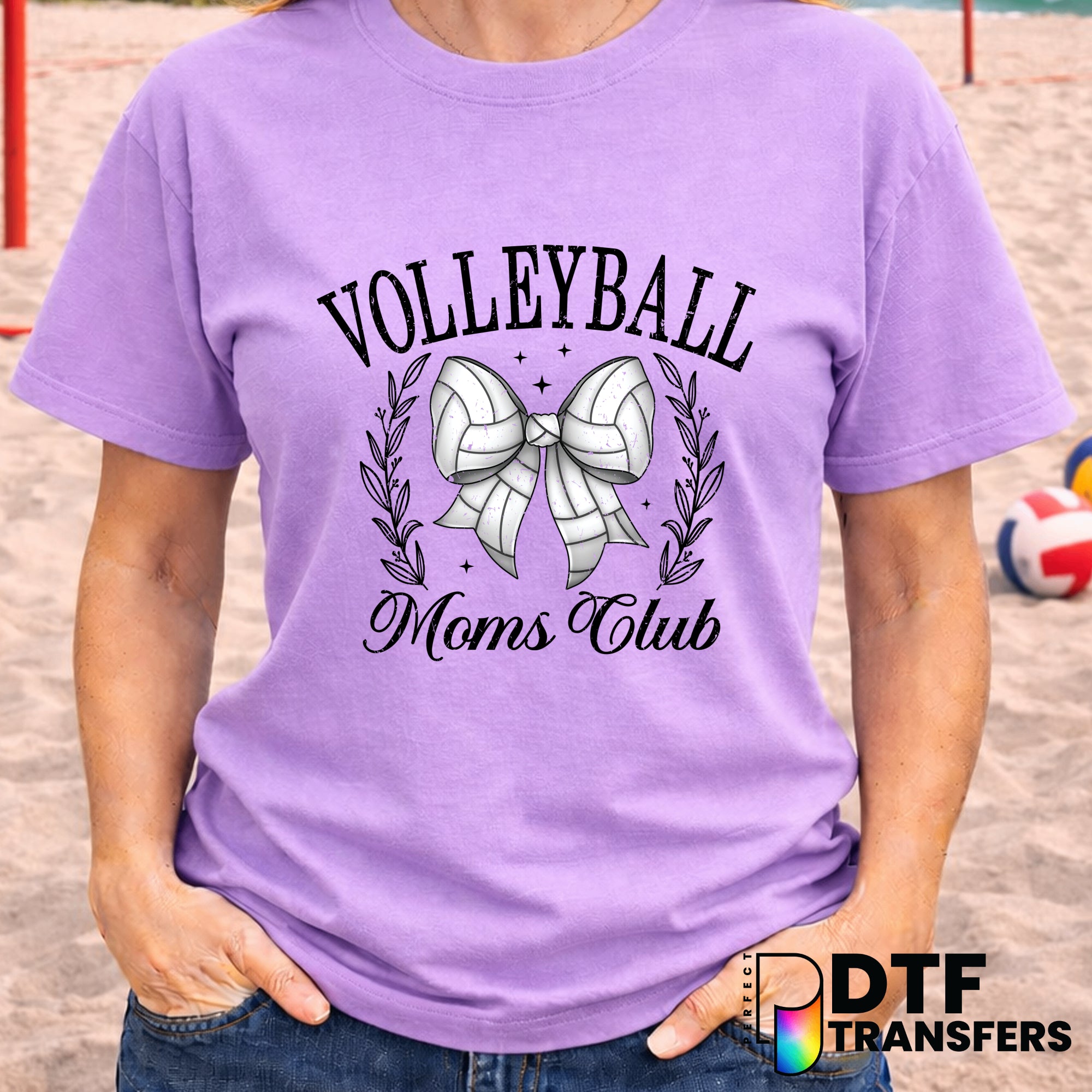 Volleyball Moms Club – Volleyball DTF Transfer