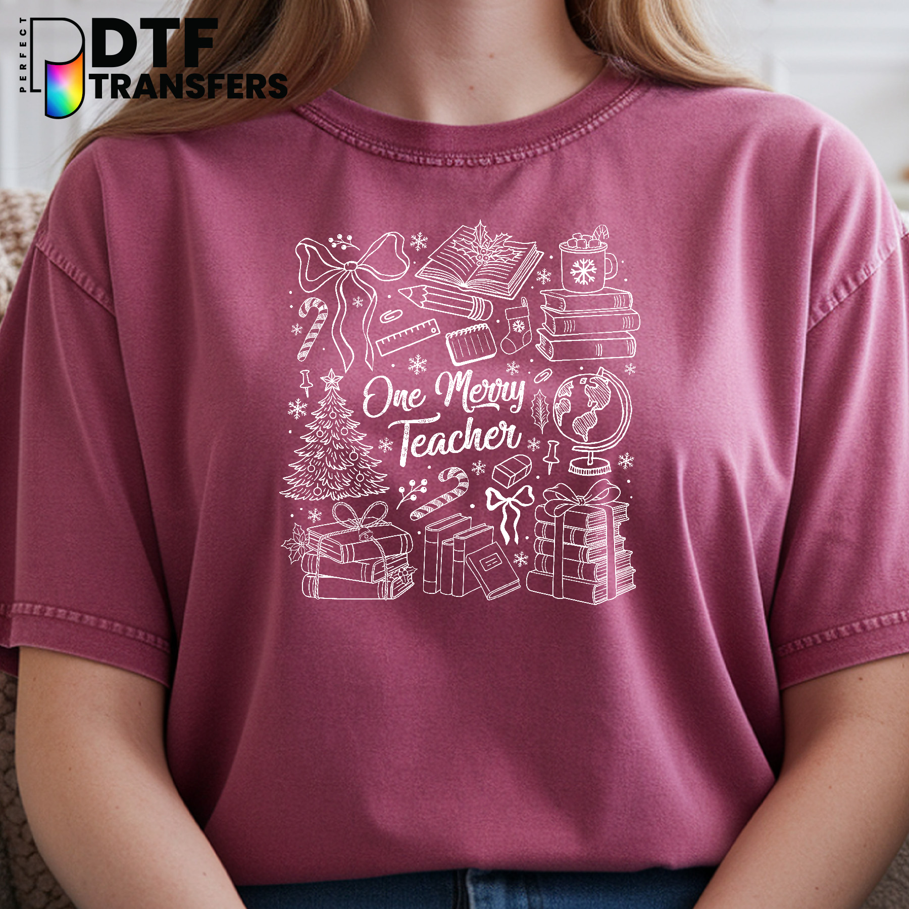 Merry Teacher – Teacher DTF Transfer