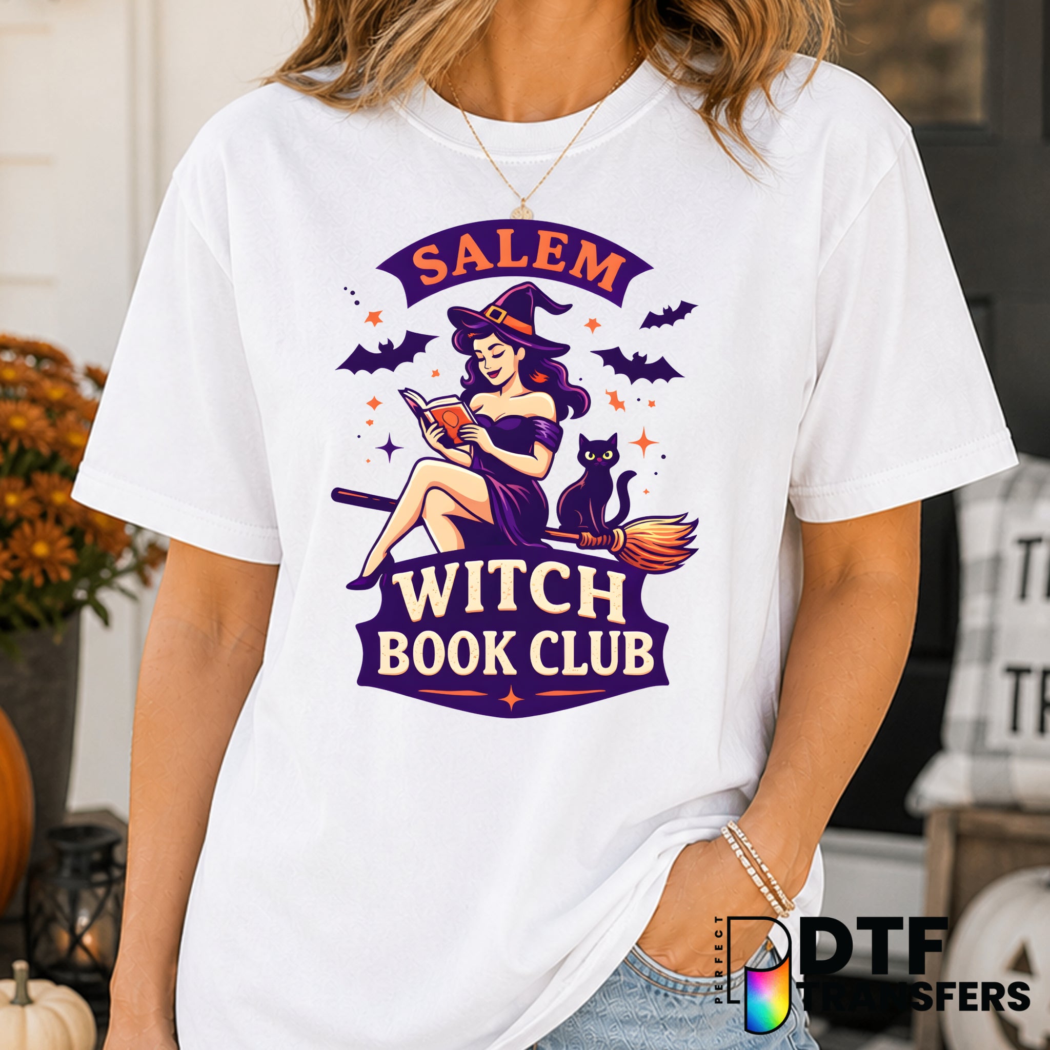Salem Witch Book Club – Halloween DTF Transfer