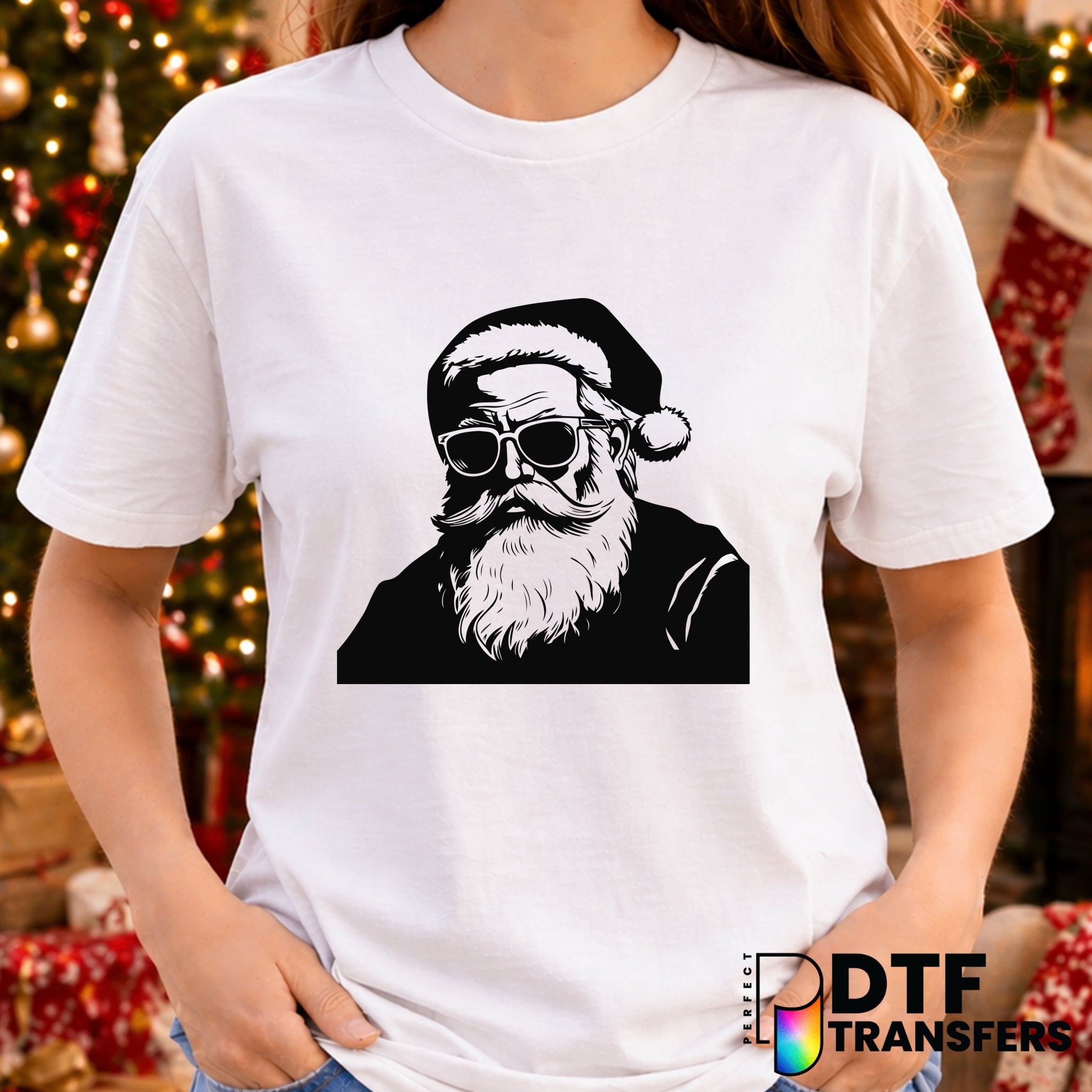 Serious Santa – Christmas DTF Transfer