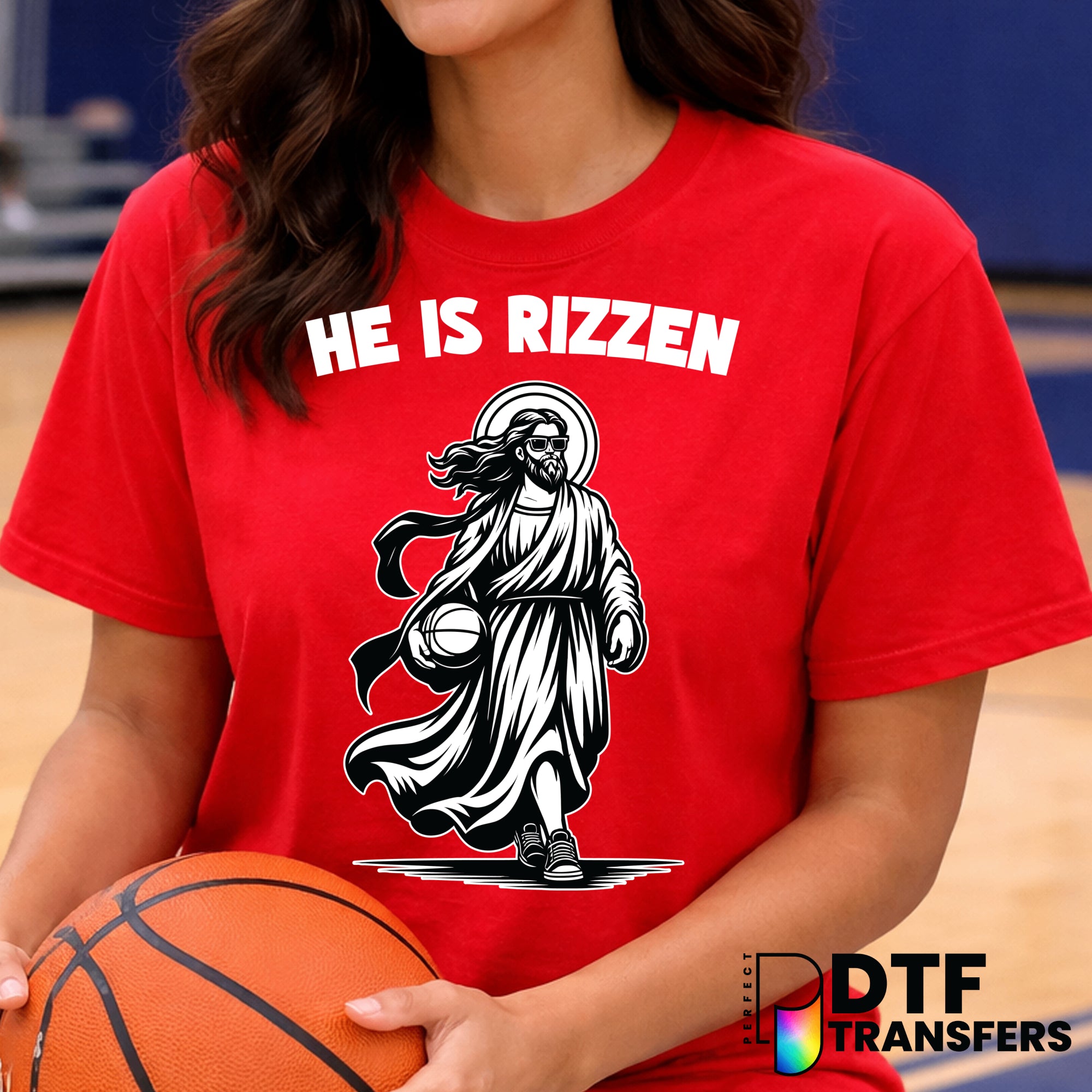 He is Rizzin' – Basketball DTF Transfer