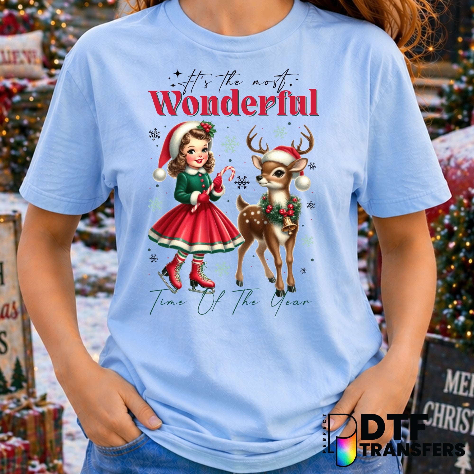 It's The Most Wonderful Time of The Year – Christmas DTF Transfer