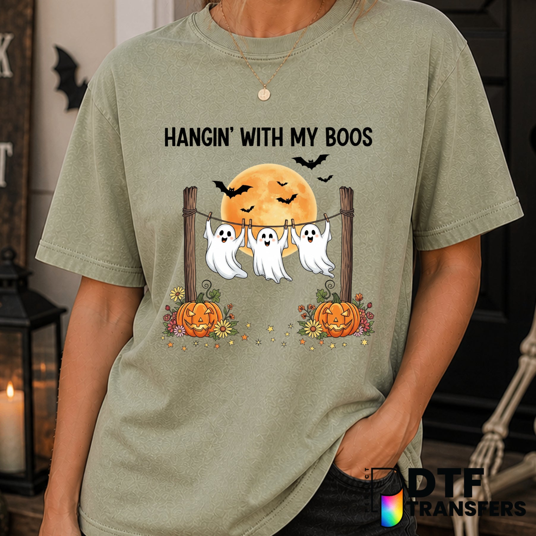 Hanging With My Boos – Halloween DTF Transfer