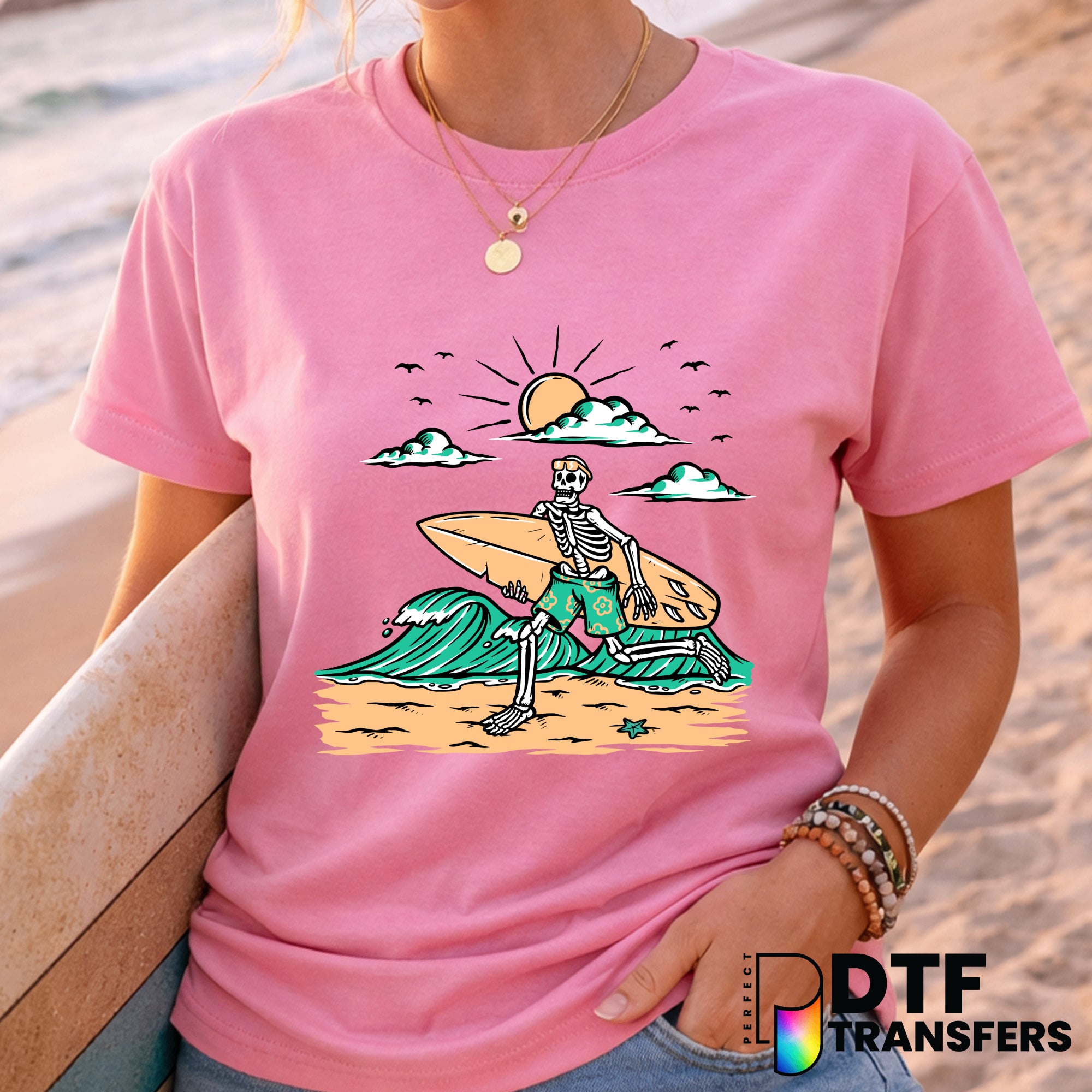 SURF IS LIFE – Surfing DTF Transfer