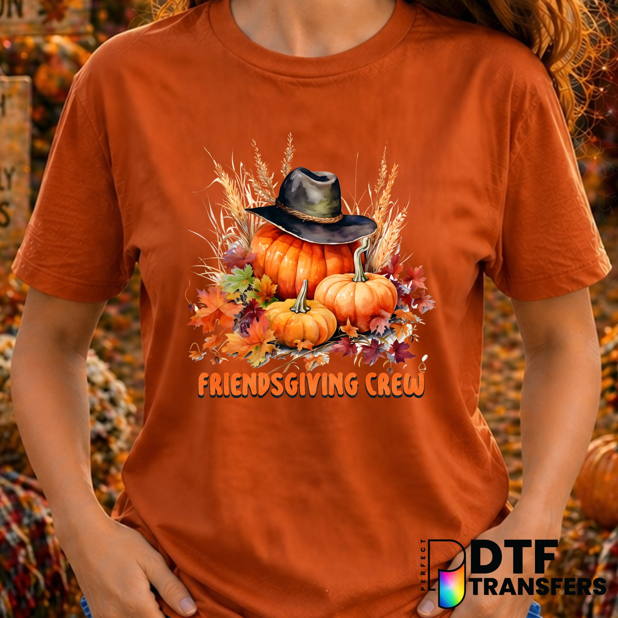 Friendsgiving Crew – Thanksgiving DTF Transfer