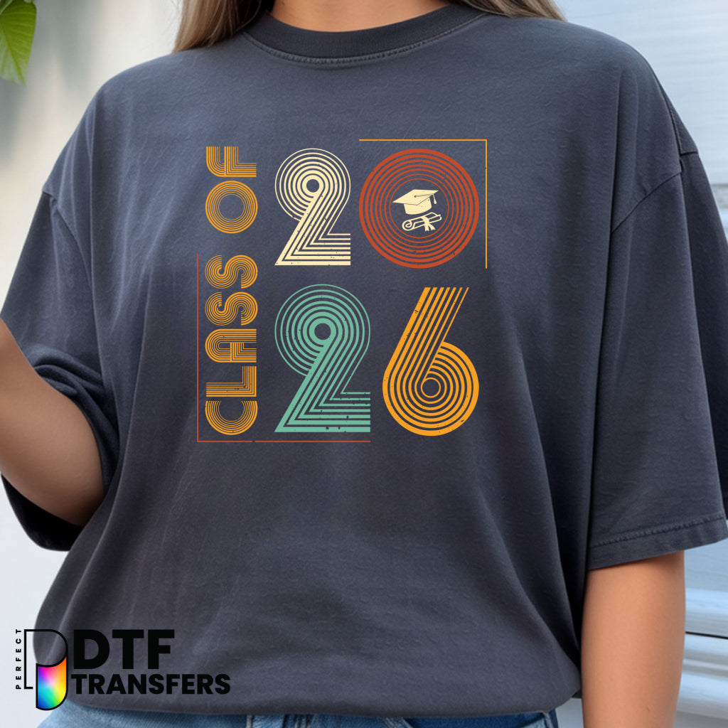 Vintage Class of 2026 – Teacher DTF Transfer
