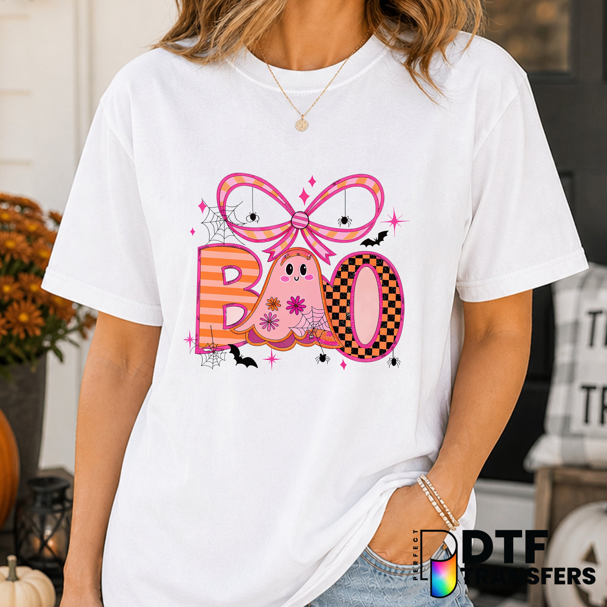Coquette Boo – Halloween DTF Transfer