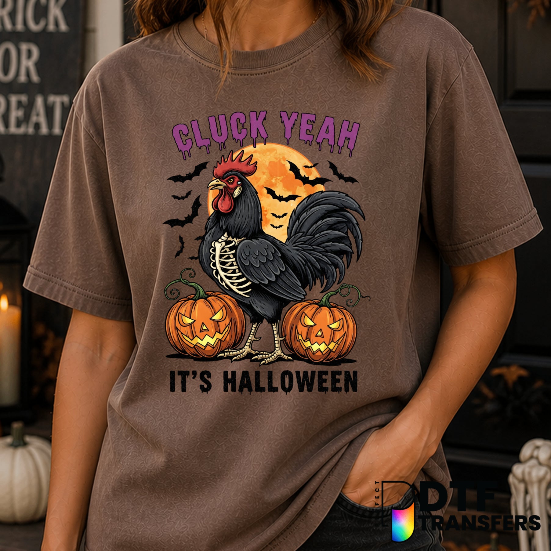 Cluck Yeah Halloween – DTF Transfer
