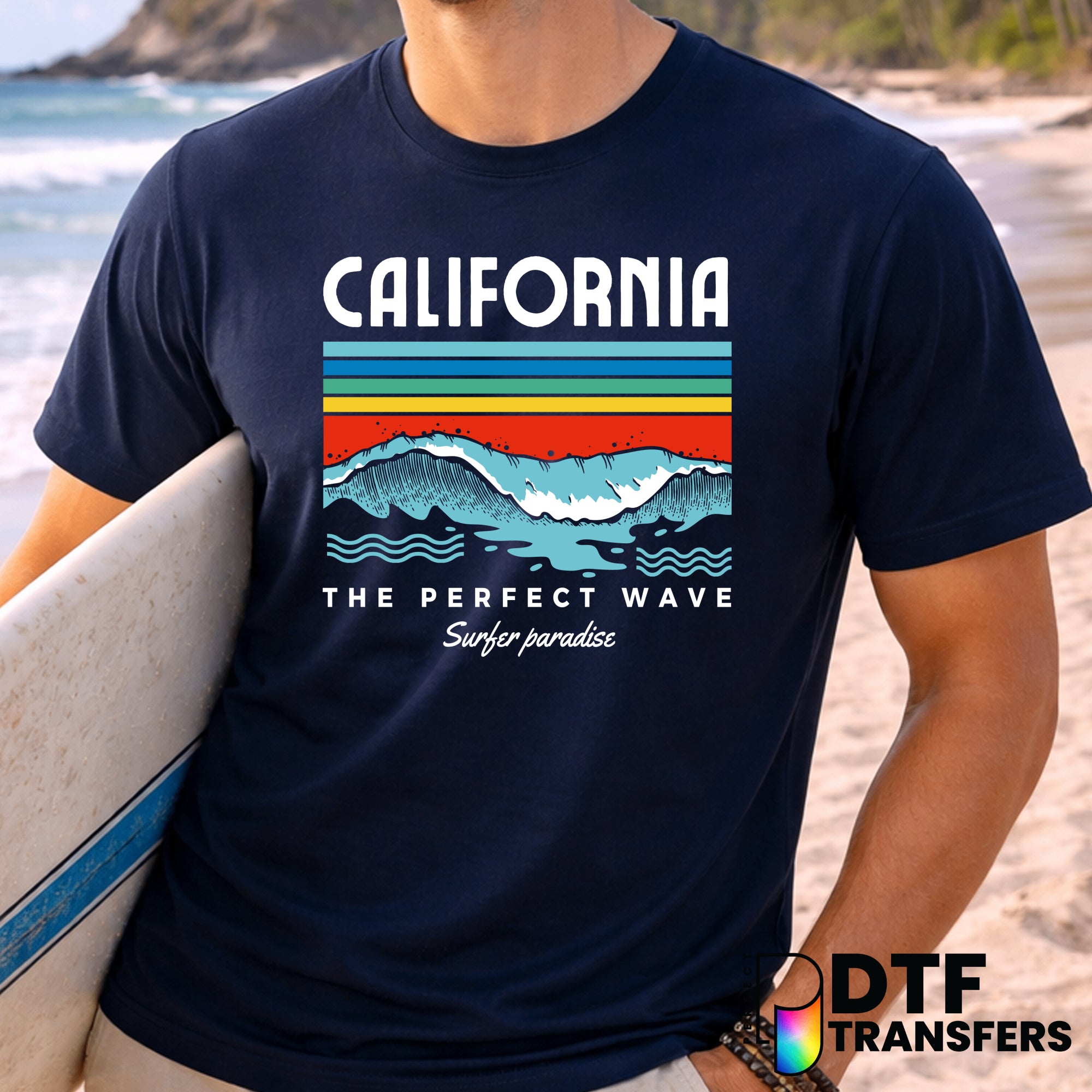California The Perfect Wave Surfing – DTF Transfer
