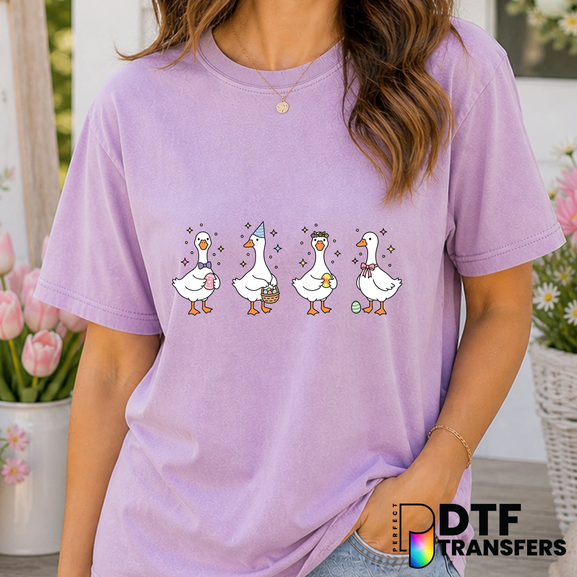 Easter Geese – Easter DTF Transfer