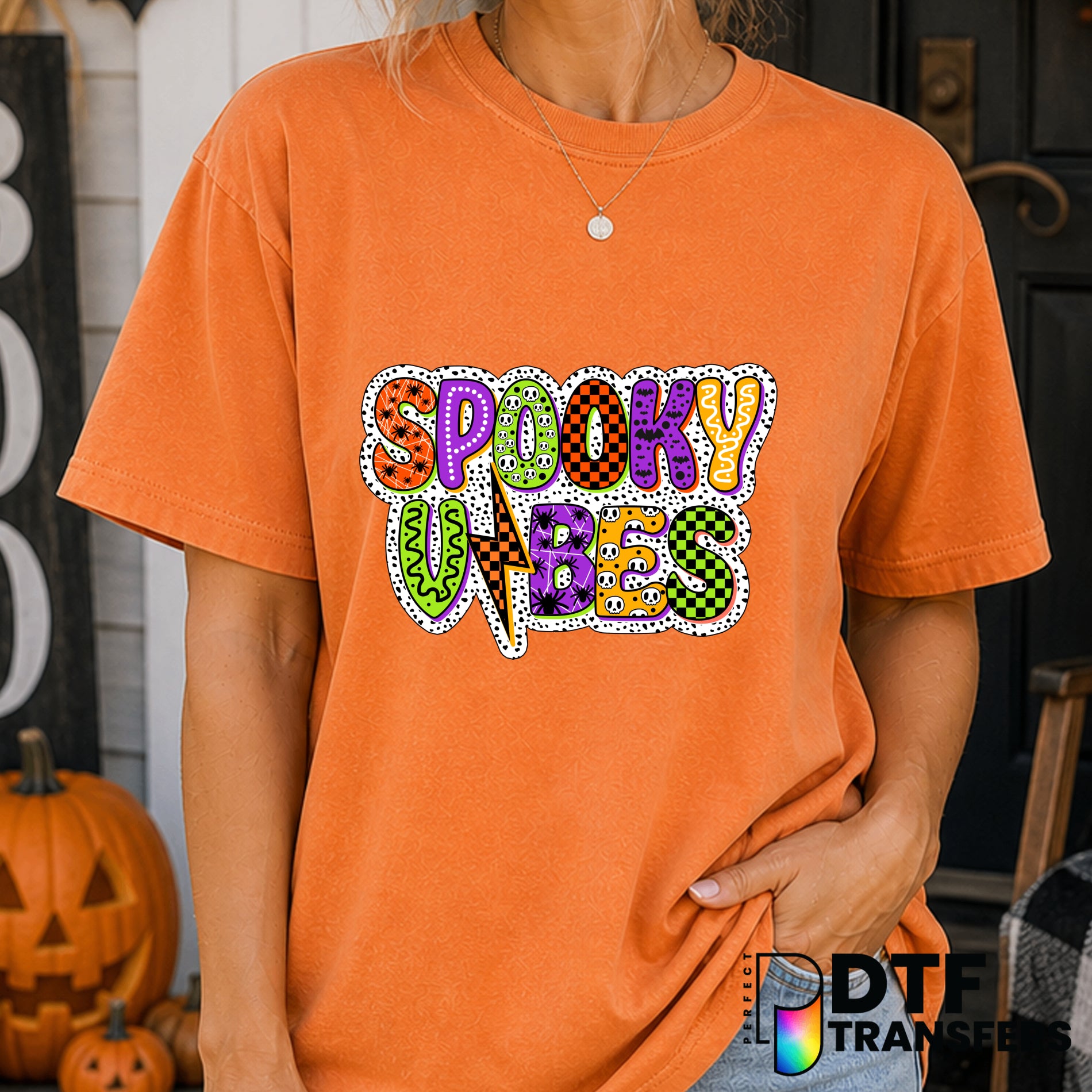 SPOOKY VIBES – Halloween DTF Transfer