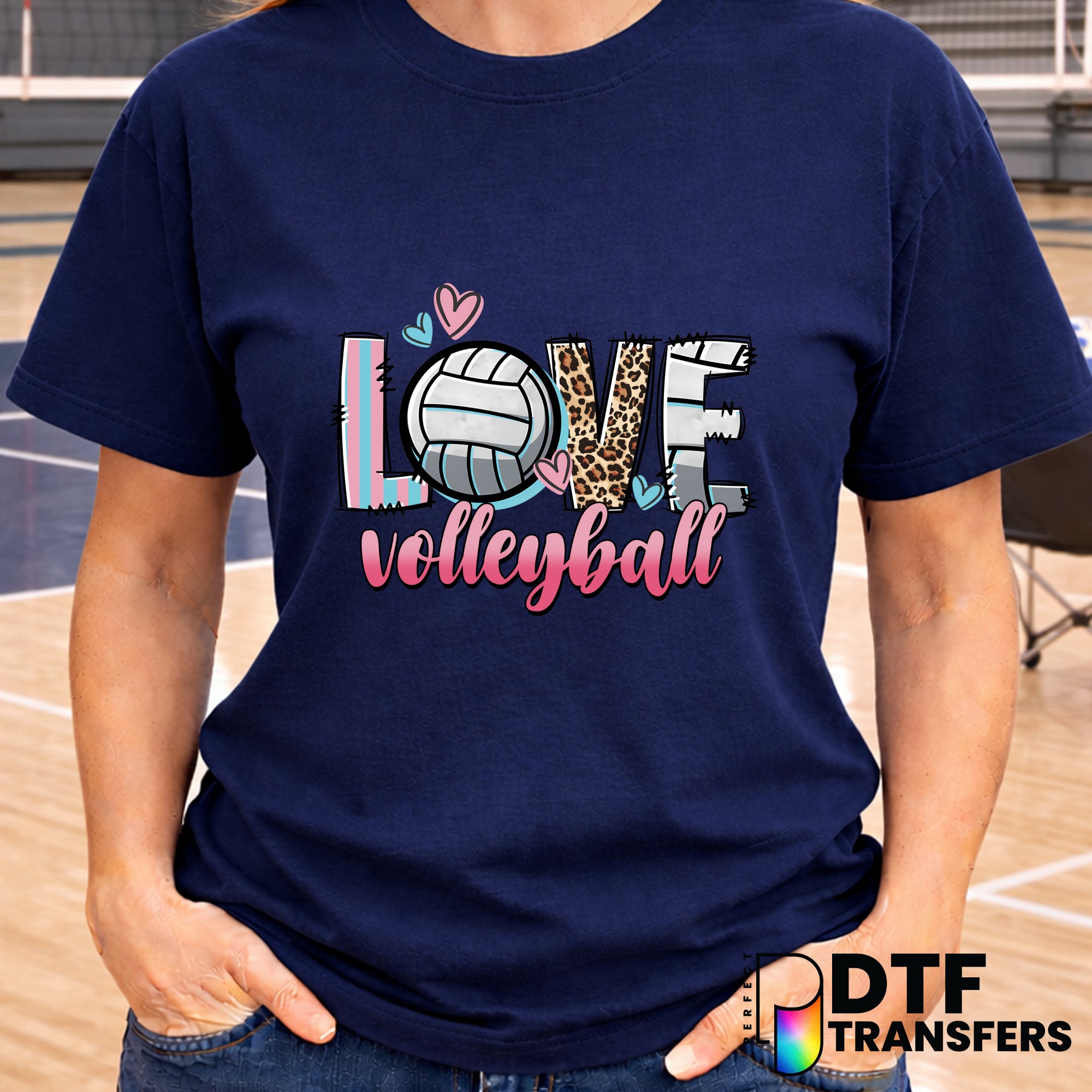 LOVE Volleyball – DTF Transfer
