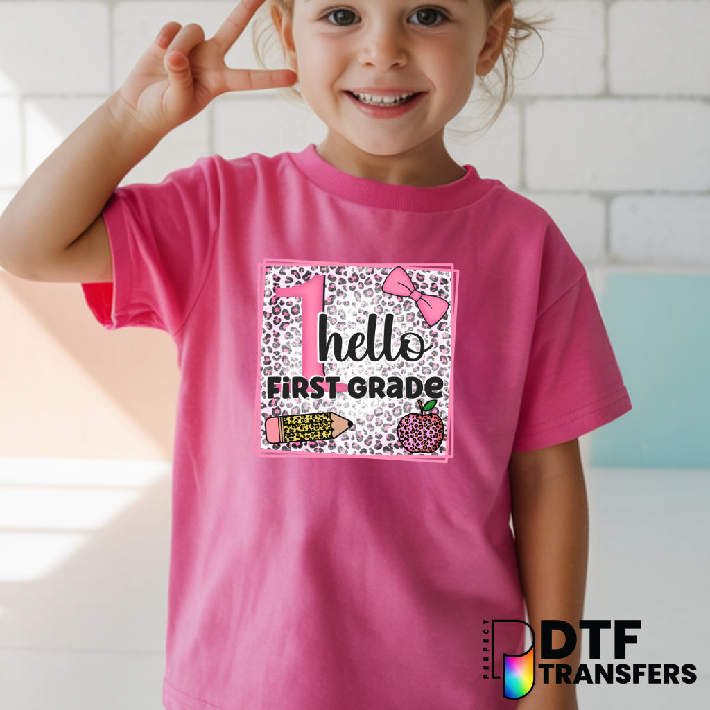 Hello First Grade – Teacher DTF Transfer