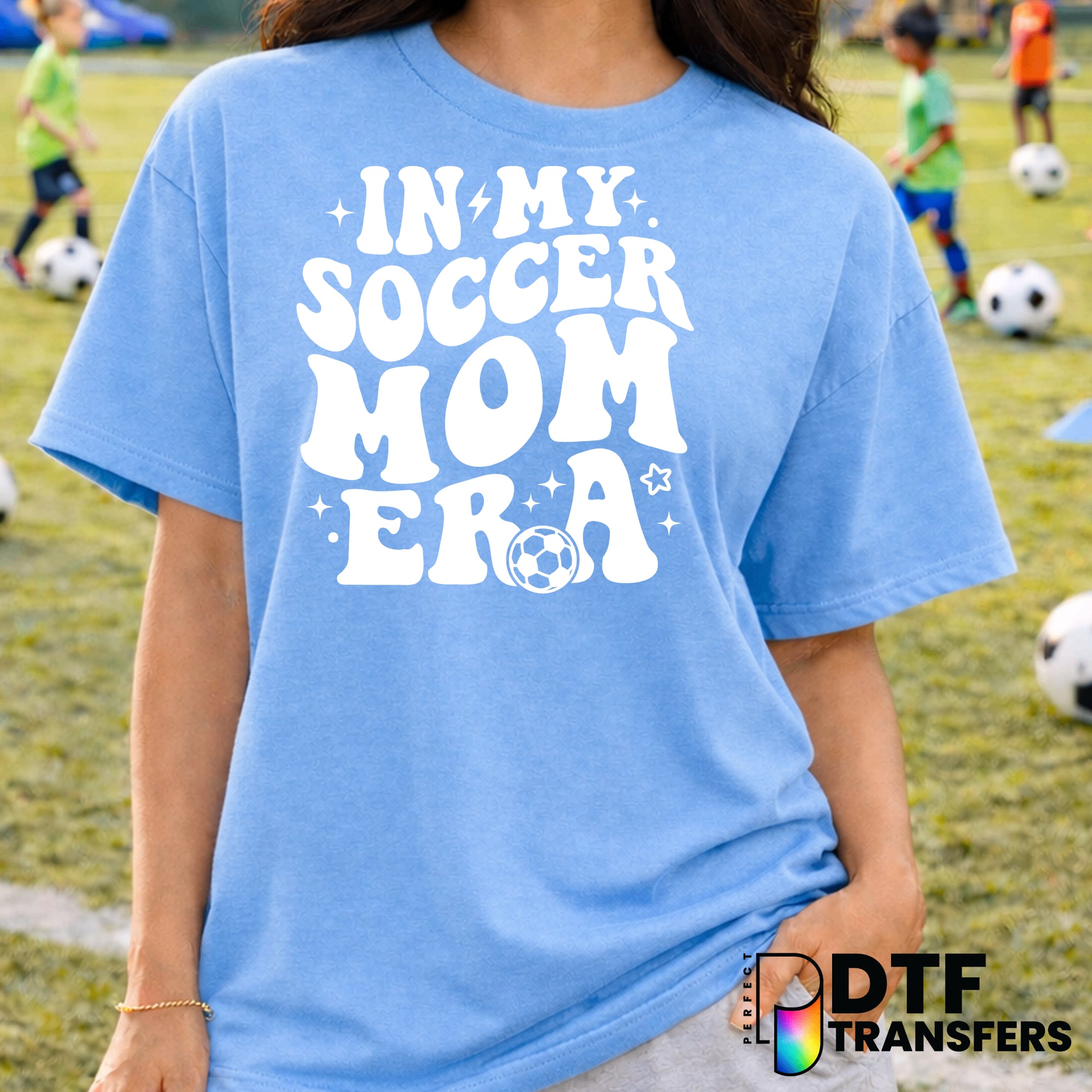 In My Soccer Mom Era – Soccer DTF Transfer