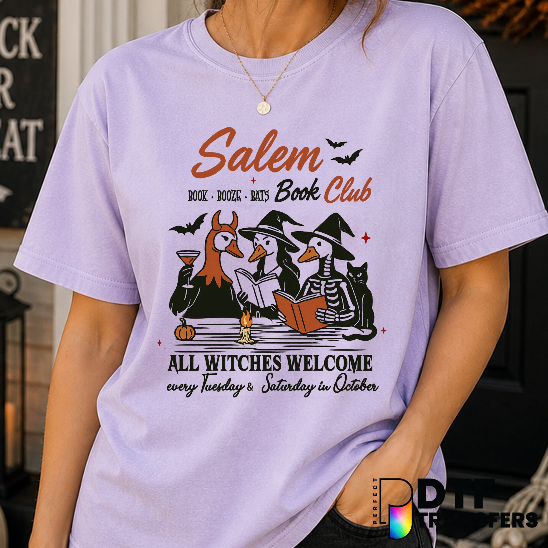 SALEM BOOK CLUB – Halloween DTF Transfer