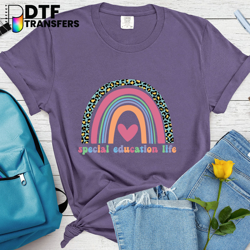 Rainbow Leopard Special Education Life – Special Education DTF Transfer